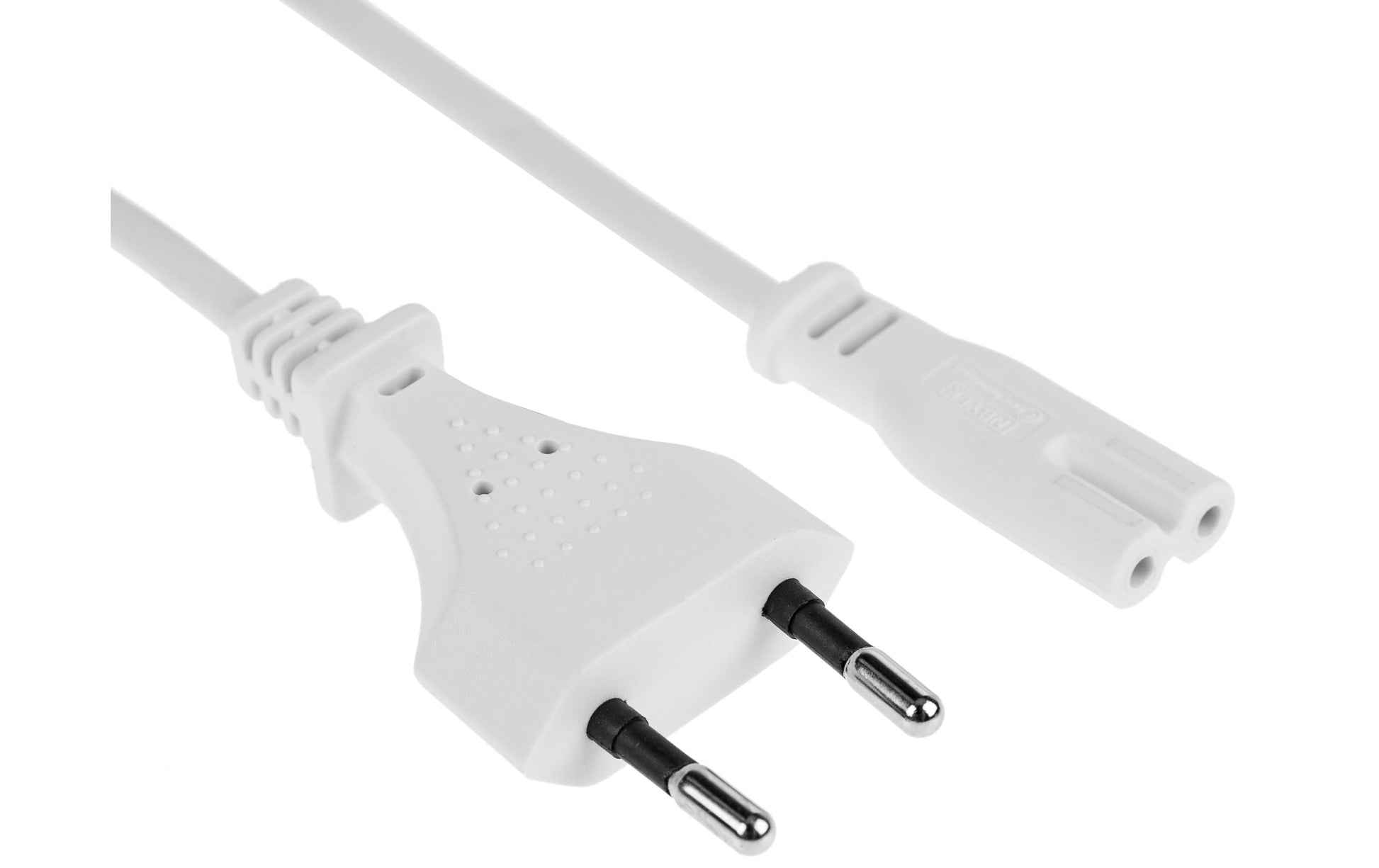 Furber. Netzkabel – T26–IEC C7, 1 m, 2,5 A, weiss