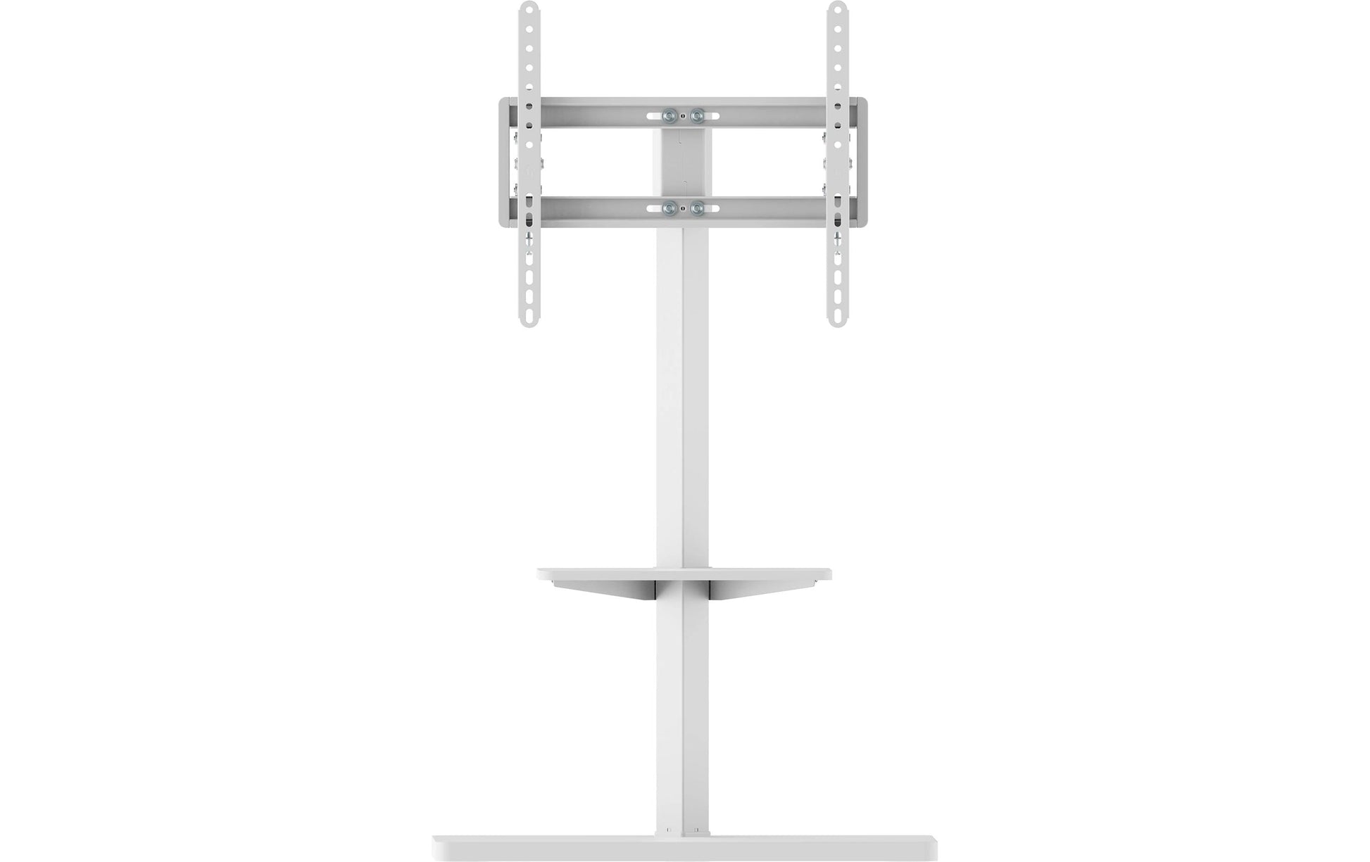 PureMounts PM-TVS-21 – Displayständer, neigbar, höhenverstellbar, bis 65", VESA 400×200, bis 35 kg, weiss
