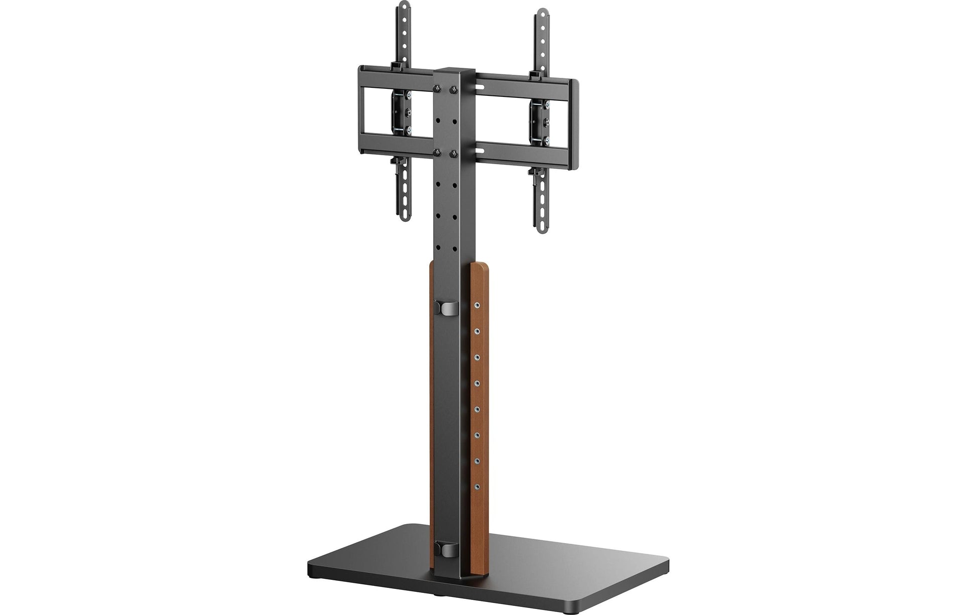 Puremounts PM-TVS-10 – Displayständer, bis 65", VESA 400×400, bis 40 kg, höhenverstellbar, schwarz