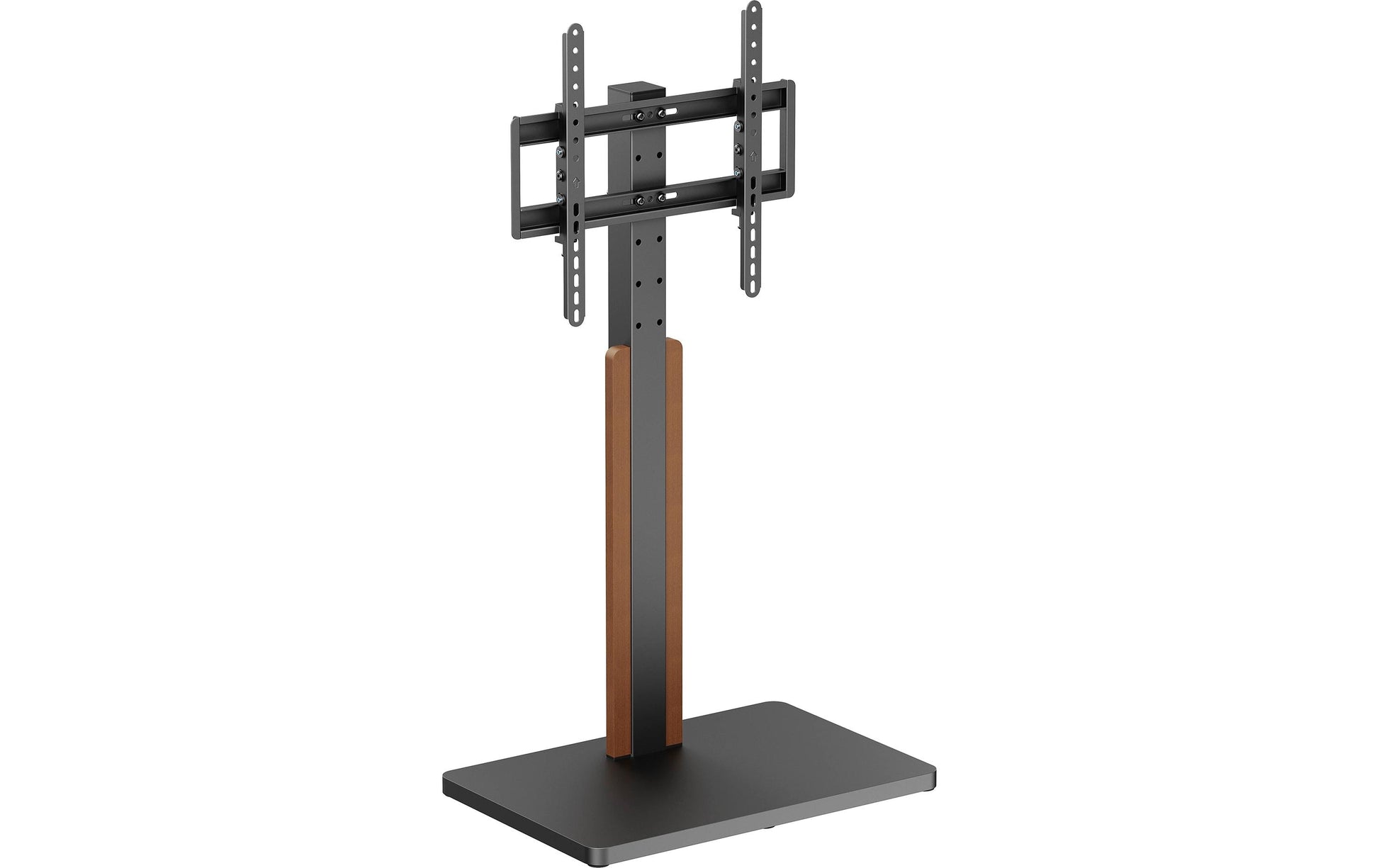 Puremounts PM-TVS-10 – Displayständer, bis 65", VESA 400×400, bis 40 kg, höhenverstellbar, schwarz