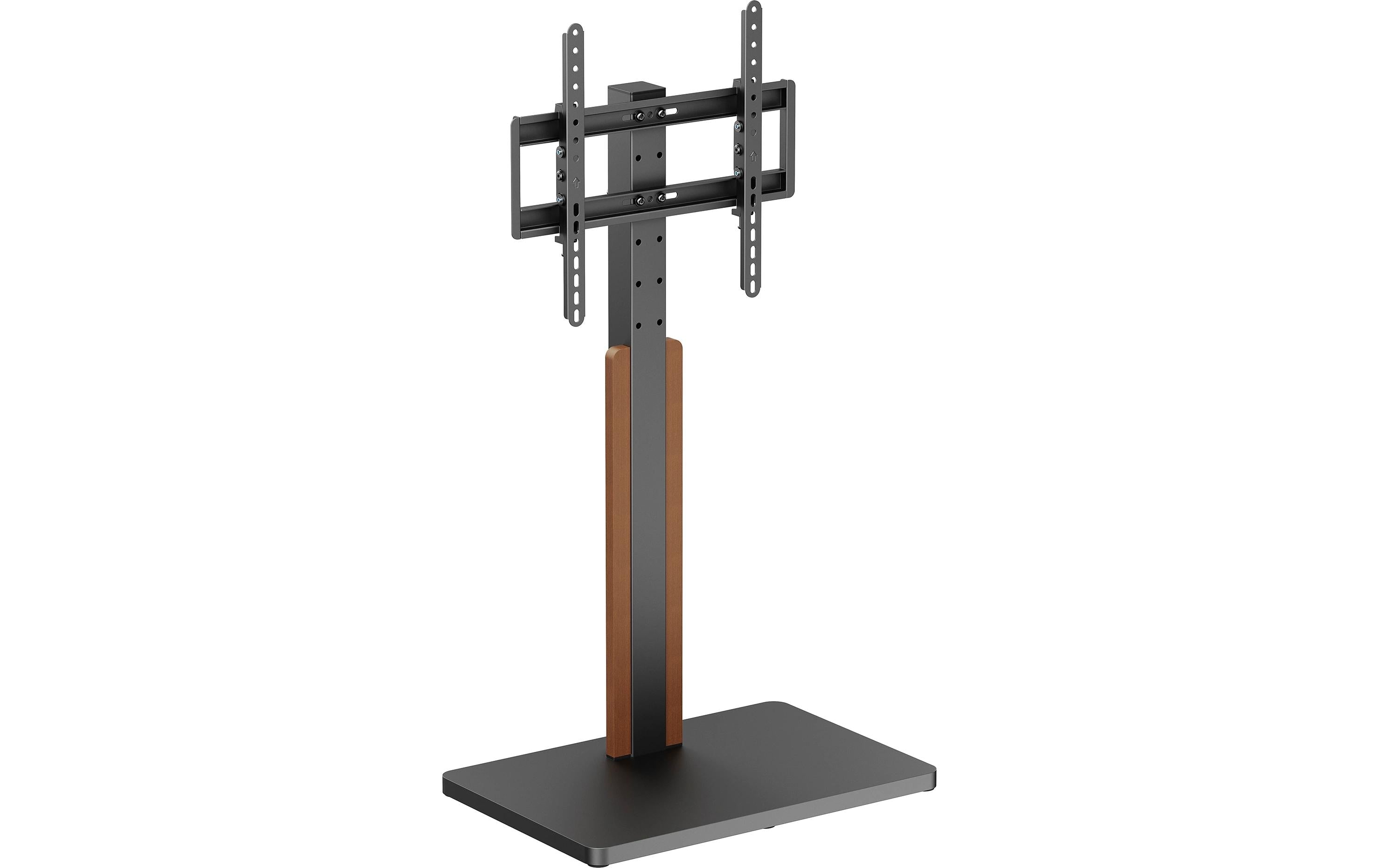 Puremounts PM-TVS-10 – Displayständer, bis 65", VESA 400×400, bis 40 kg, höhenverstellbar, schwarz