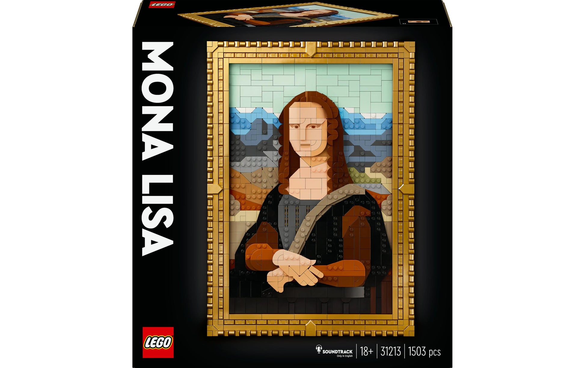 LEGO Puzzle Mona Lisa – 1503 Teile – 30 × 43 cm – ab 18 Jahren