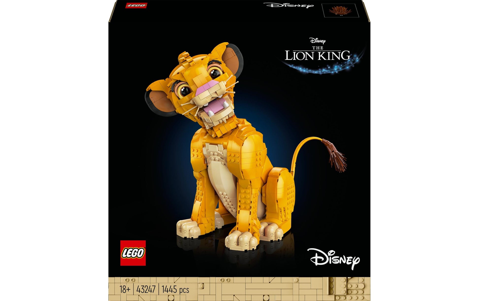 LEGO 3D Puzzle Simba (Disney) – 1445 Teile – 29 cm – ab 18 Jahren
