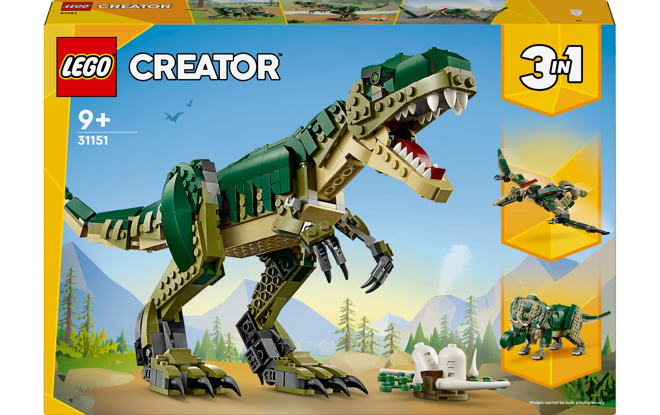 LEGO Creator 3in1 T. Rex 3D Puzzle – Dinosaurier – 626 Teile – 15 cm – ab 9 Jahren