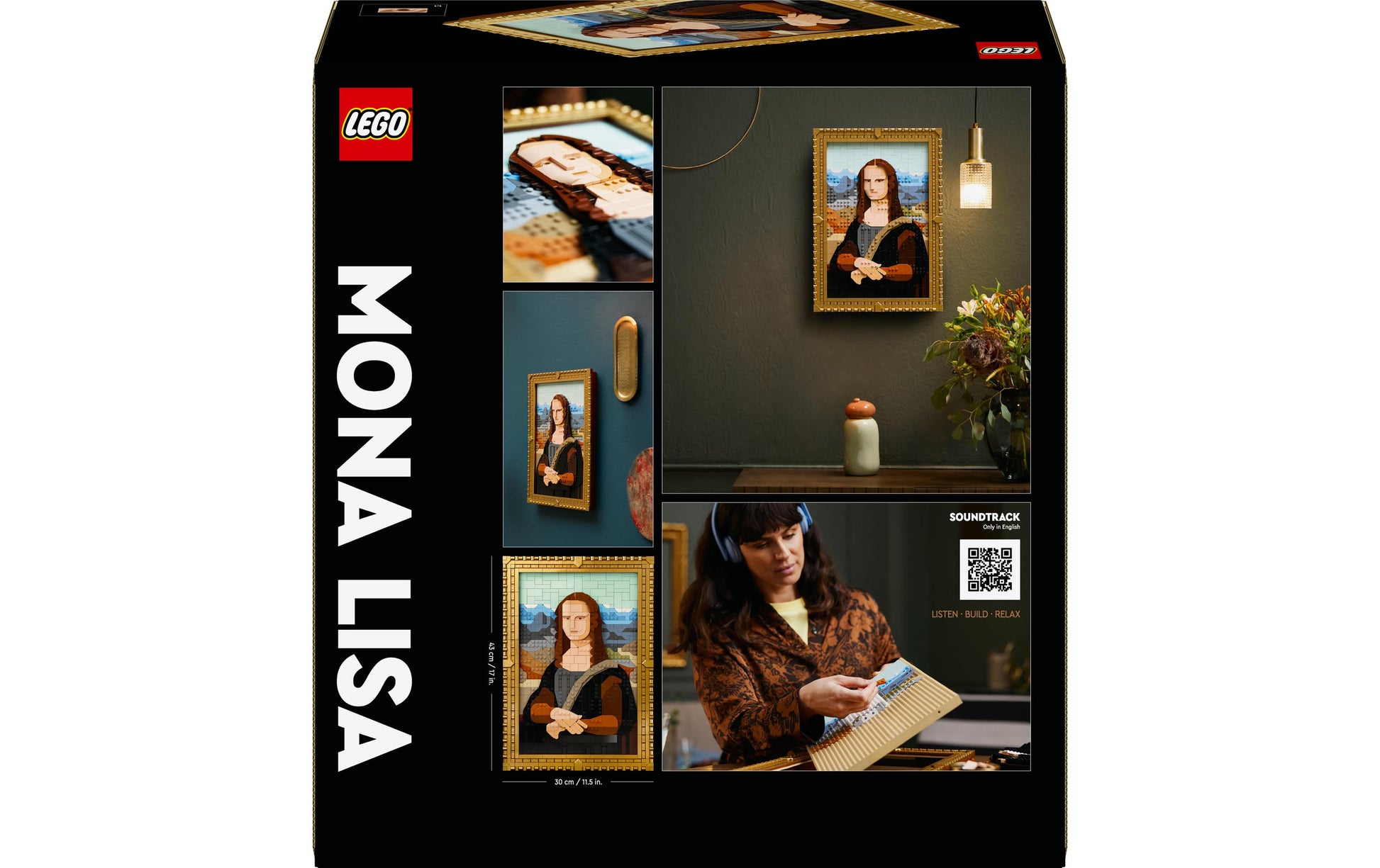 LEGO Puzzle Mona Lisa – 1503 Teile – 30 × 43 cm – ab 18 Jahren