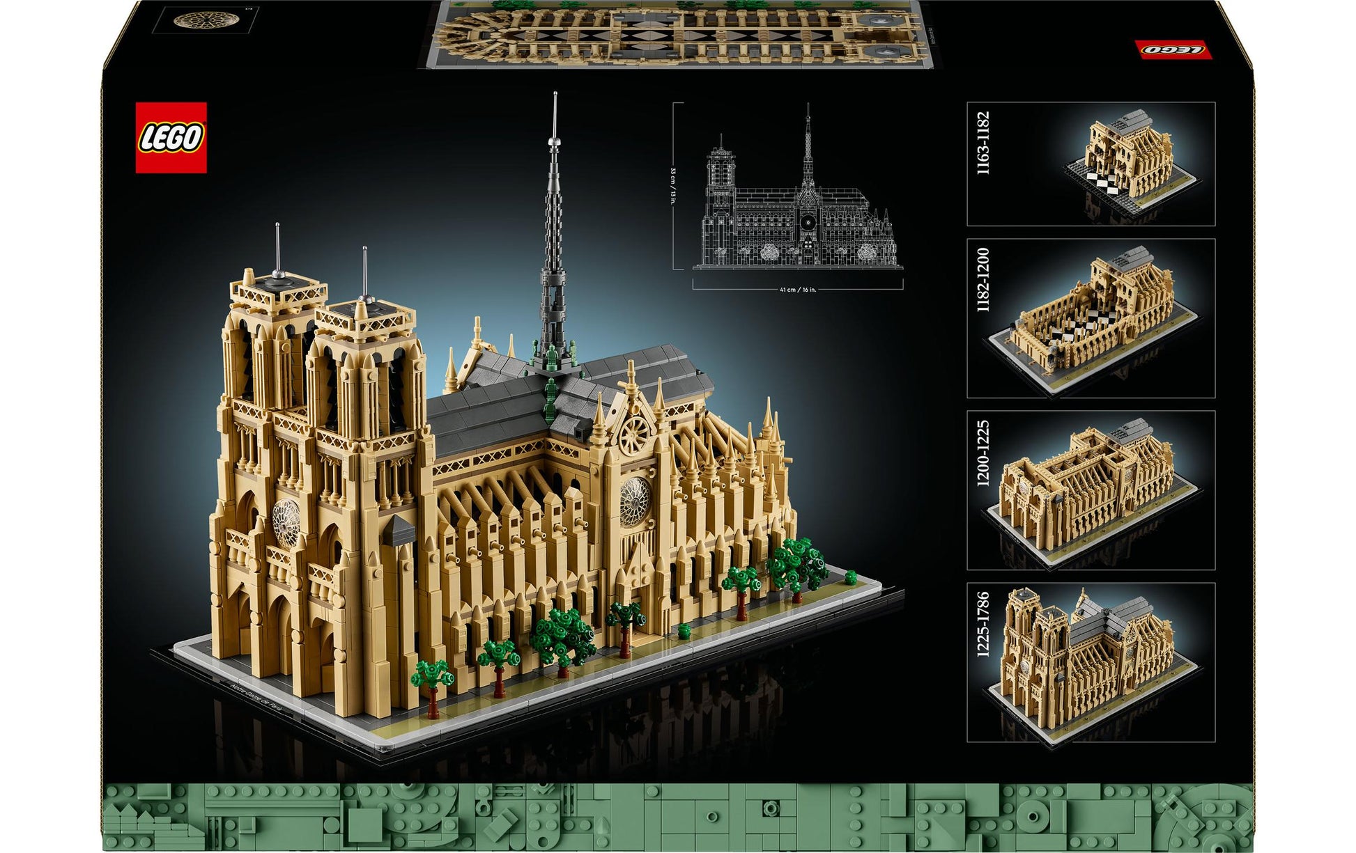LEGO Architecture 3D-Puzzle Notre-Dame de Paris – 4383 Teile – 22 × 33 × 41 cm – ab 18 Jahren
