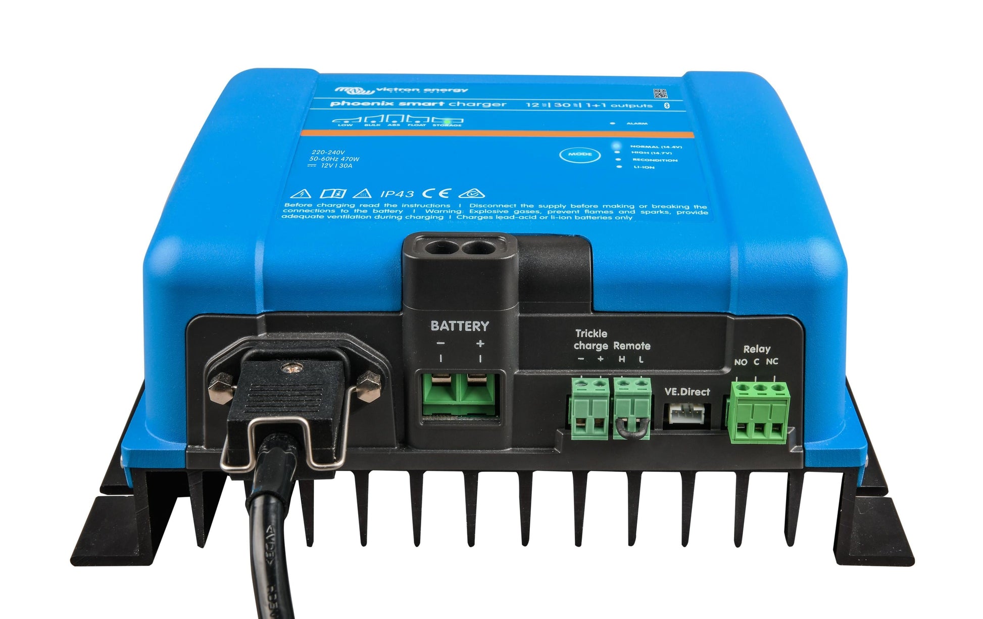 Victron Smart Ladegerät – 12 V 30 A, IP43, für PKW, Li-Ion