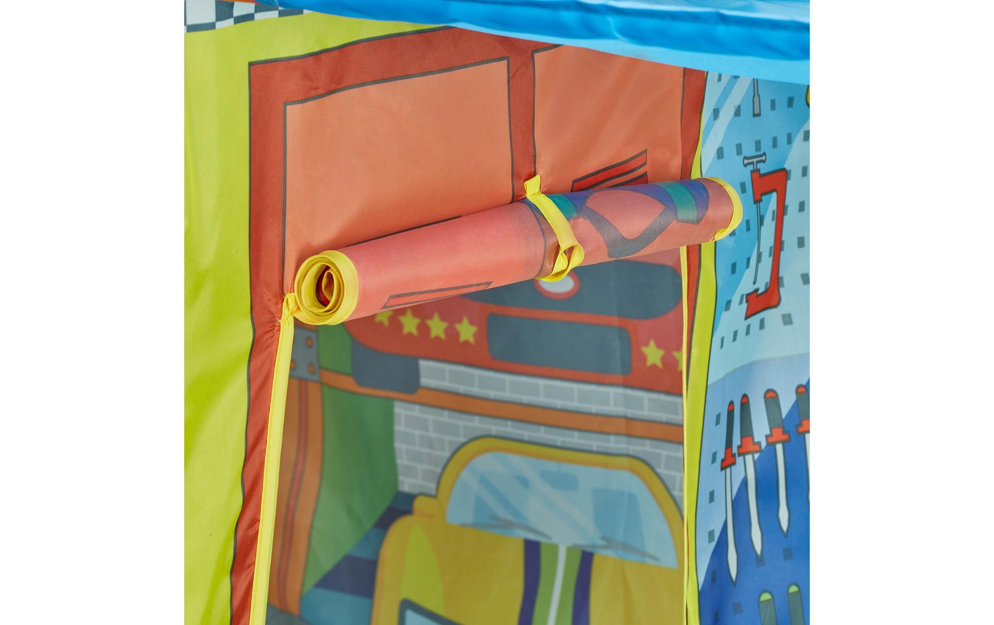 Relaxdays Spielzelt Autowerkstatt – 71,0 × 71,0 × 108,0 cm – 1 Stück – ab 3 J. – mehrfarbig