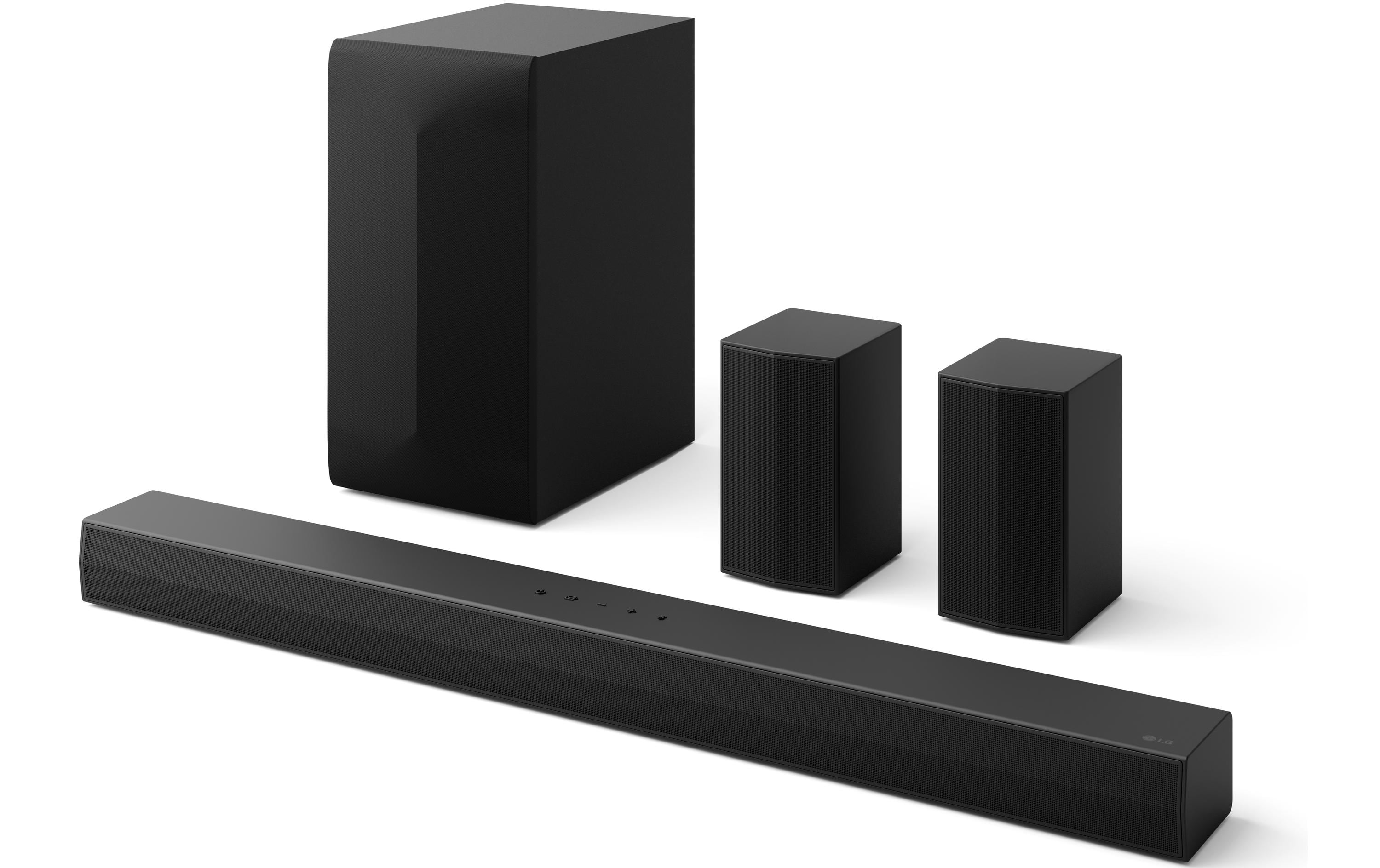 LG DS60TR – Soundbar – 5.1, Dolby Atmos, mit kabellosem Subwoofer & Rear Speakern, 440 W – Schwarz