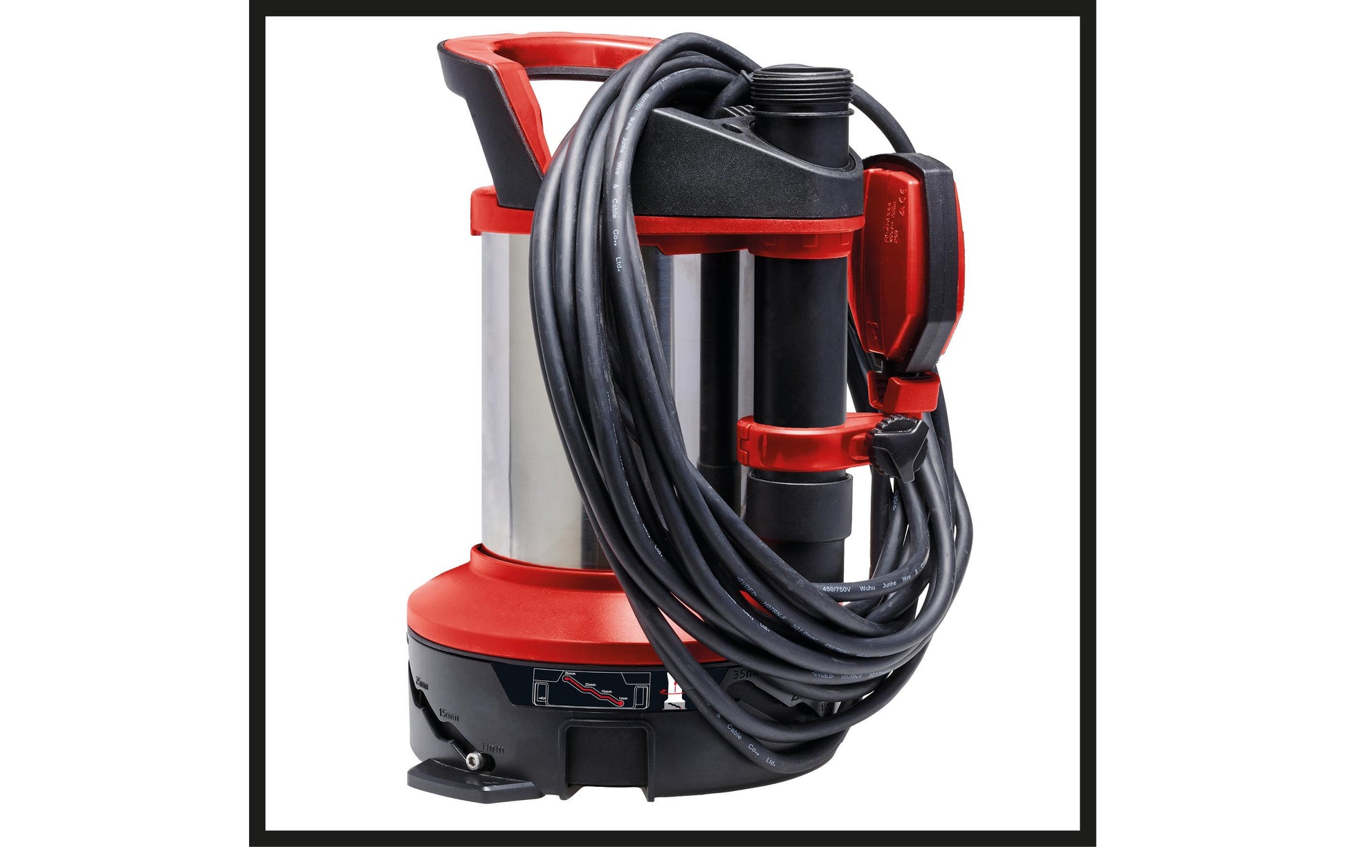 Einhell Schmutzwasserpumpe GE-DP 7535 N LL – 750 W, 18500 l/h, 9 m Förderhöhe, Schmutzgrösse 35 mm, 220–240 V