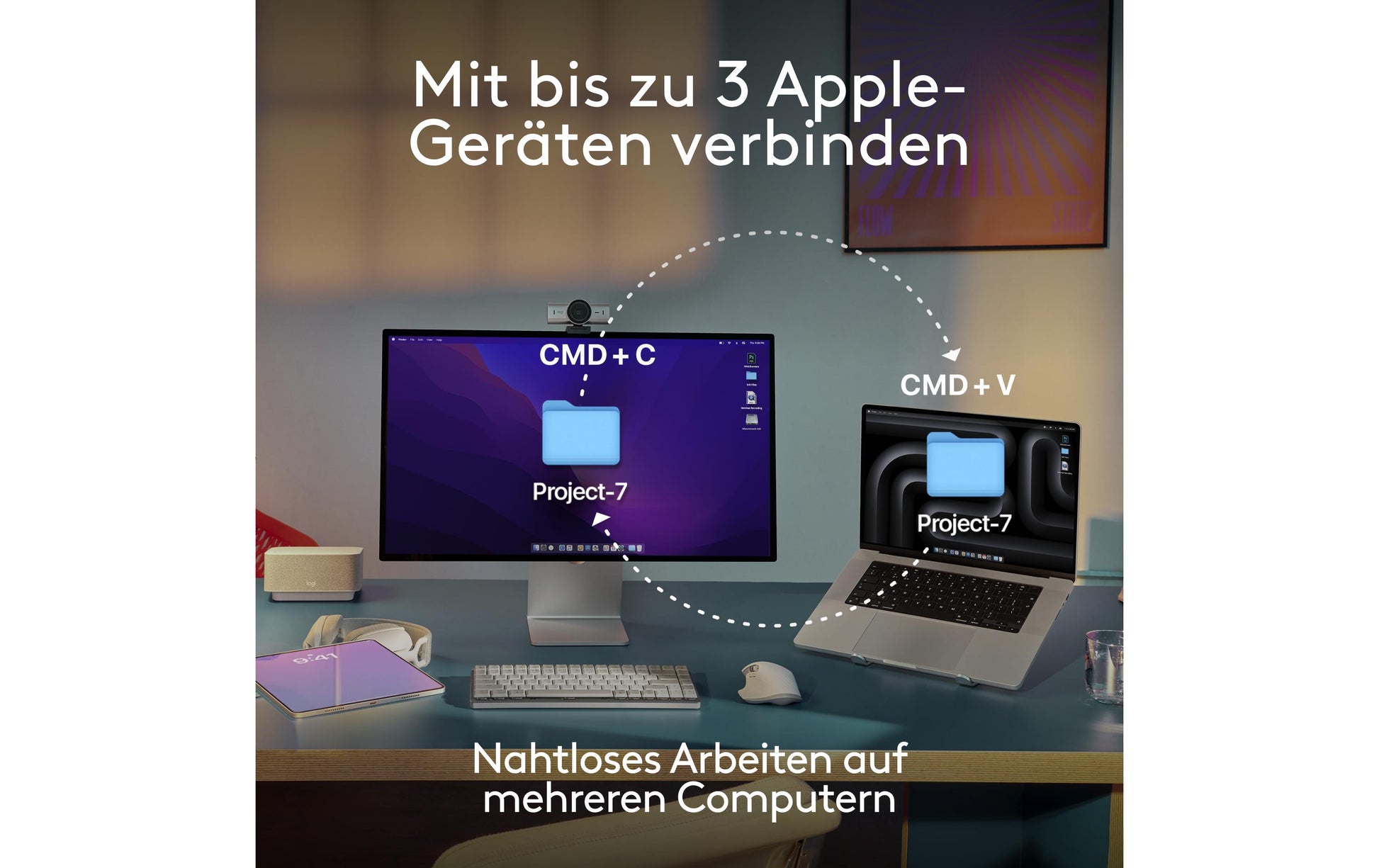 Logitech MX Anywhere 3S für Mac Blassgraue Maus