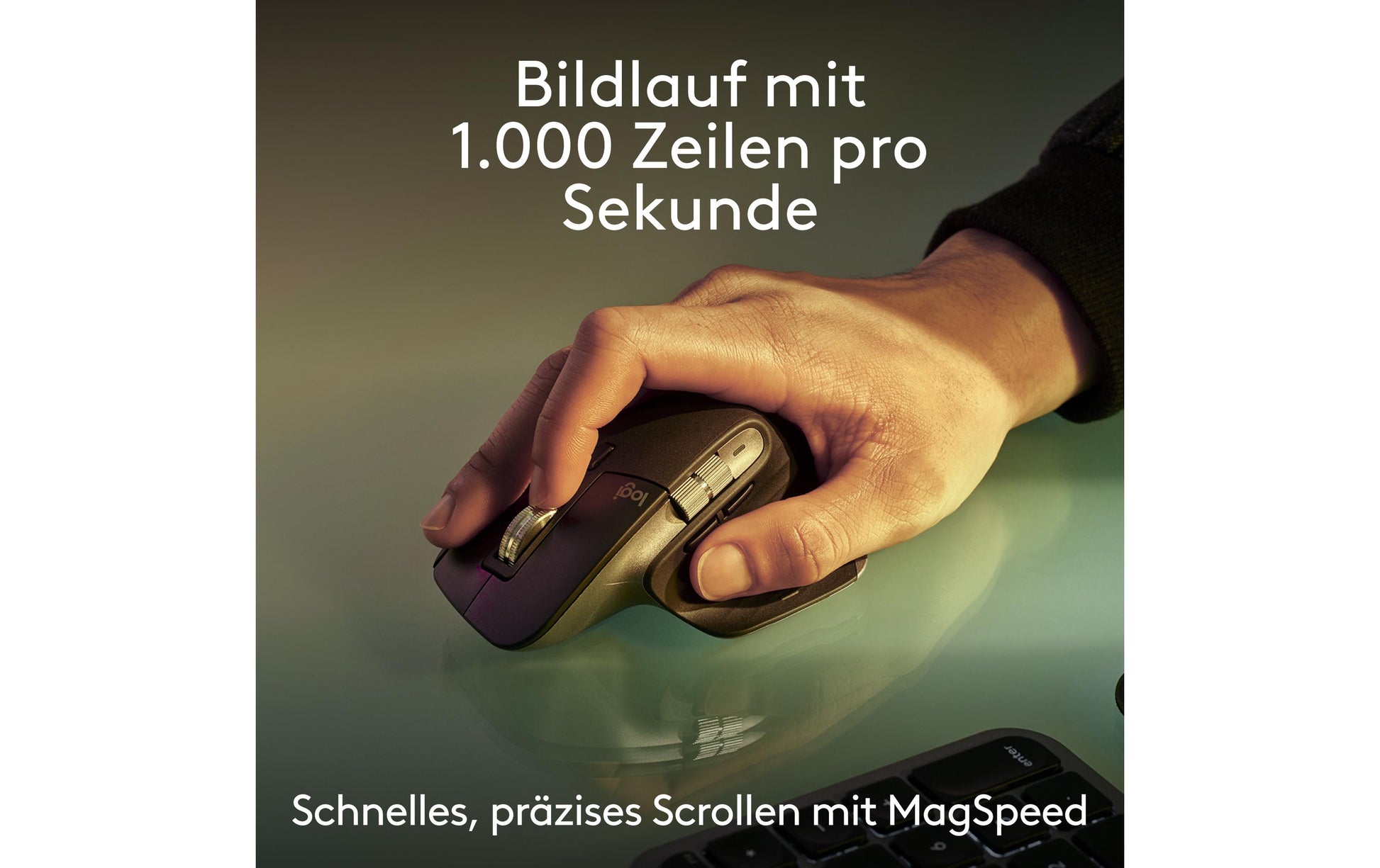 Logitech MX Keys S – Tastatur, kabellos, CH-Layout (DE-CH), Fullsize (mit Ziffernblock), aufladbar – für macOS