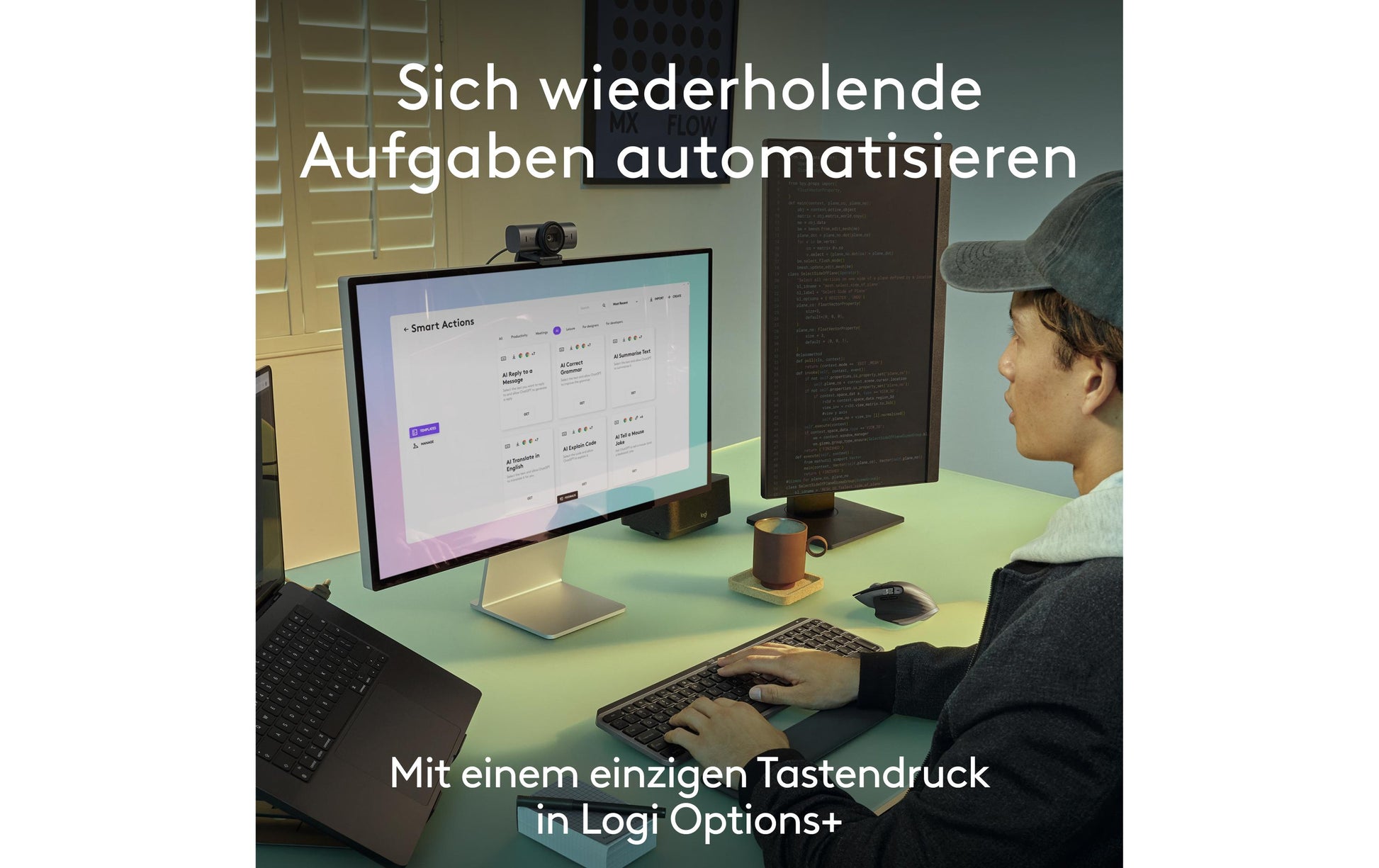 Logitech MX Keys S – Tastatur, kabellos (Bluetooth), CH-Layout (DE-CH) – für macOS