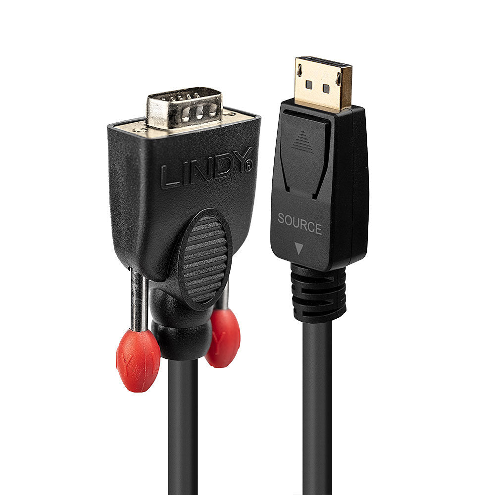 Lindy DisplayPort (Stecker) auf VGA (Stecker) Adapter, 2 m