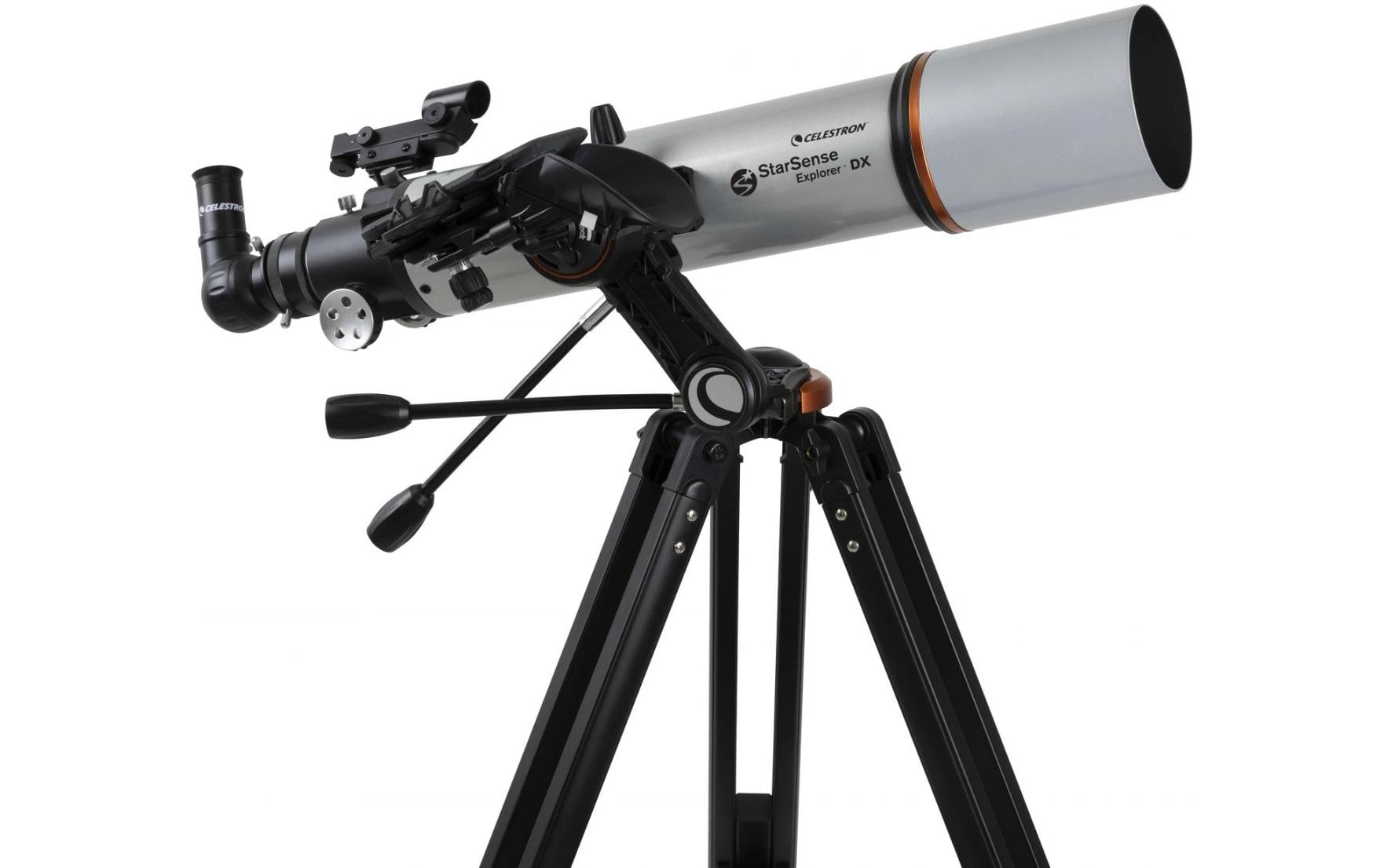 Celestron StarSense Explorer DX 102 – Refraktor, 102 mm Öffnung, 660 mm Brennweite, f/6,5, 240×, silber
