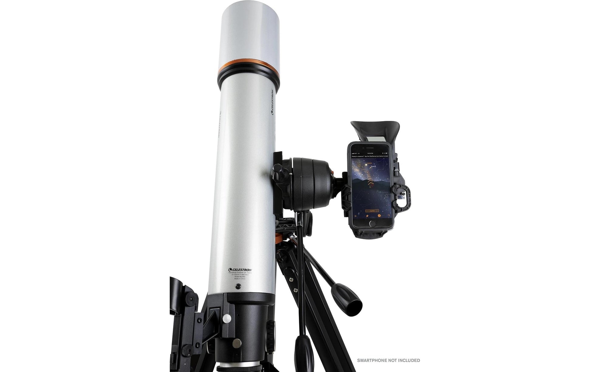 Celestron StarSense Explorer DX 102 – Refraktor, 102 mm Öffnung, 660 mm Brennweite, f/6,5, 240×, silber