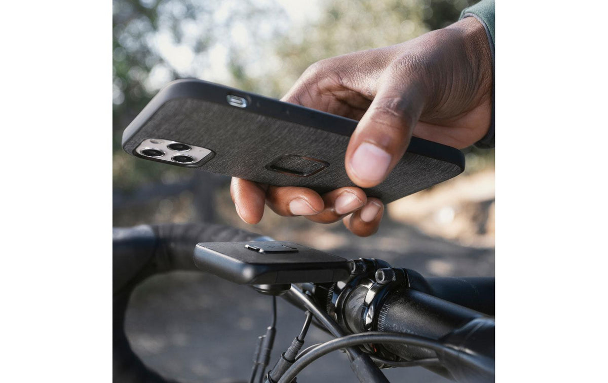 Peak Design Fahrradhalterung, Schraubbefestigung, horizontal/vertikal, wetterfest – für Smartphone – Schwarz