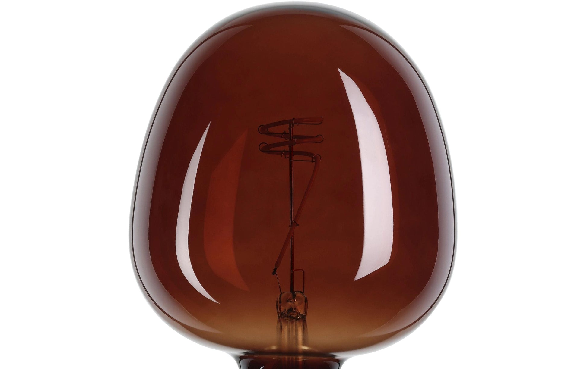 EGLO LED-Leuchtmittel Globe G125 E27 – 4 W dimmbar, 40 lm, 2000 K warmweiss, 120°, Glas Cognac