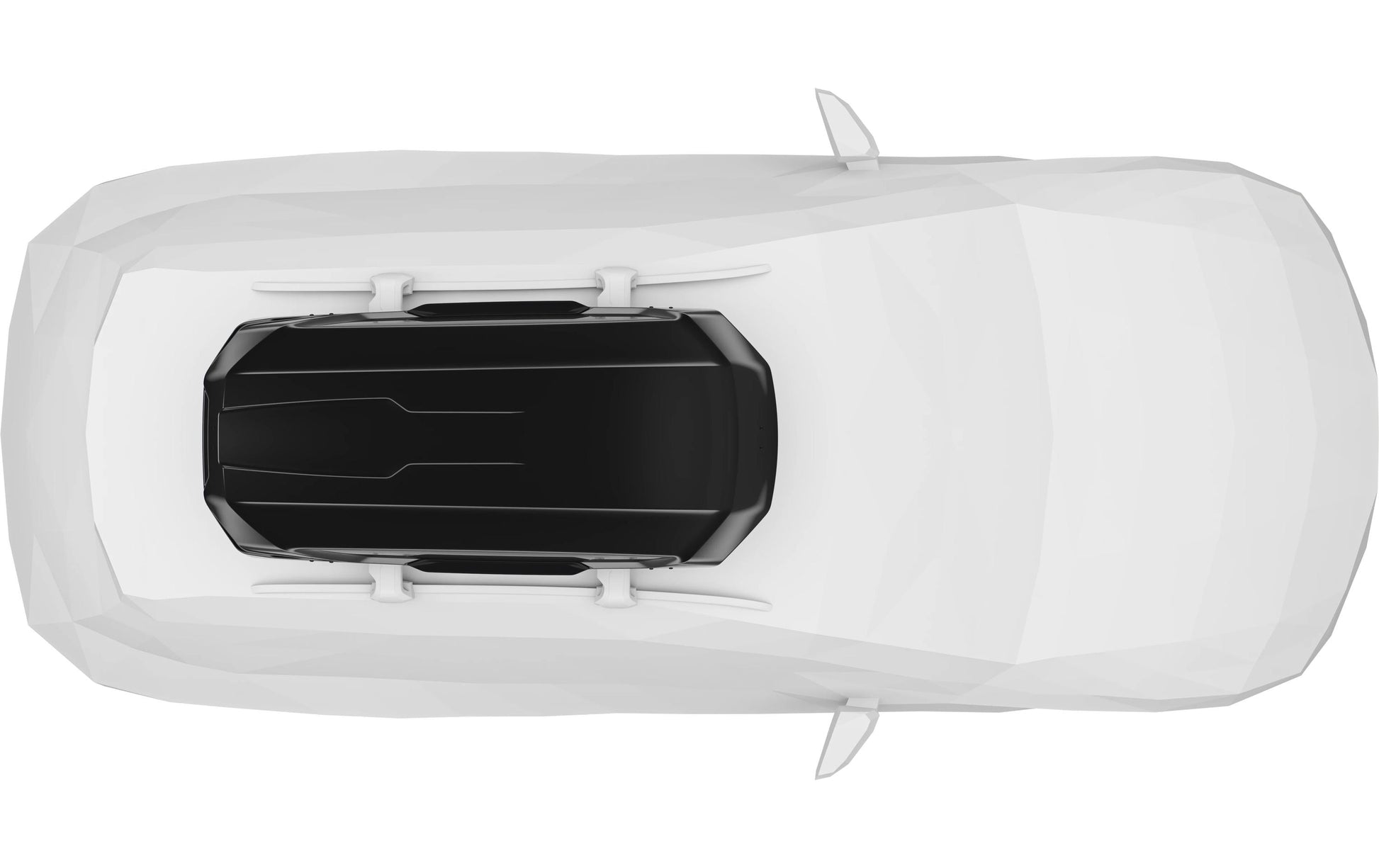 Thule Dachbox Motion 3 M – 400 l, Traglast 75 kg – für 4 Skier oder 3 Snowboards – Schwarz glänzend