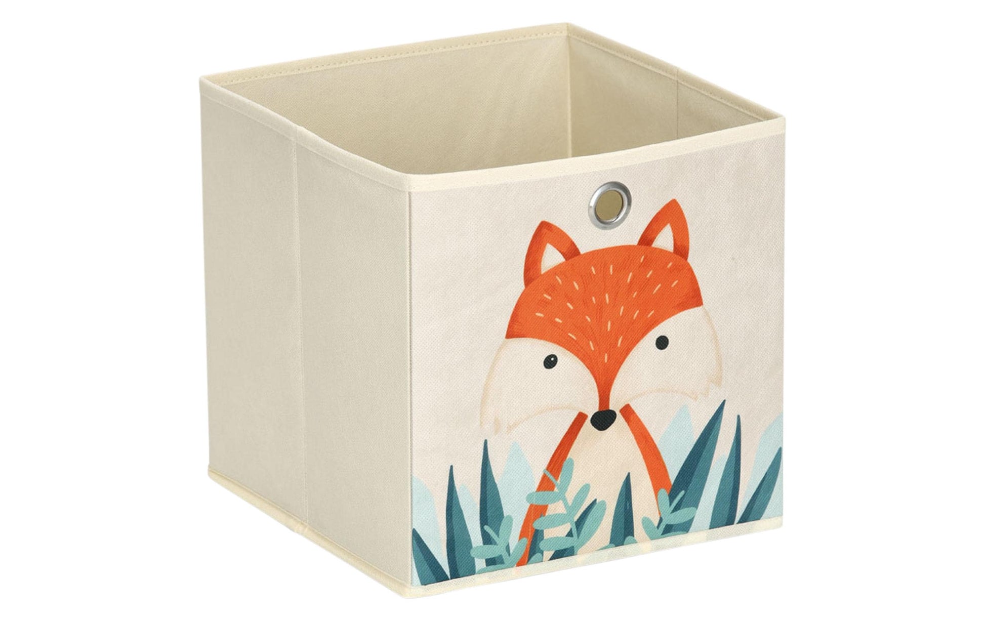 Zeller Present Aufbewahrungsbox – Vlies – Beige – mit Griff – 280 × 280 × 280 mm