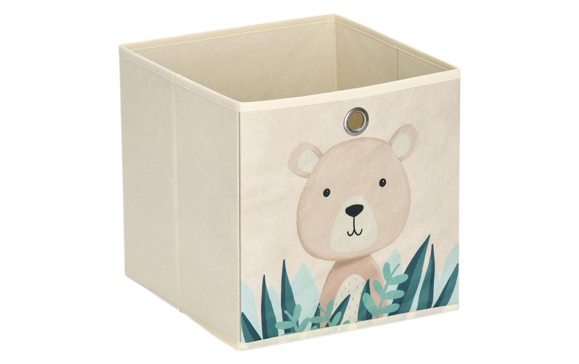 Zeller Present Aufbewahrungsbox – Vlies – Beige – 280 × 280 × 280 mm