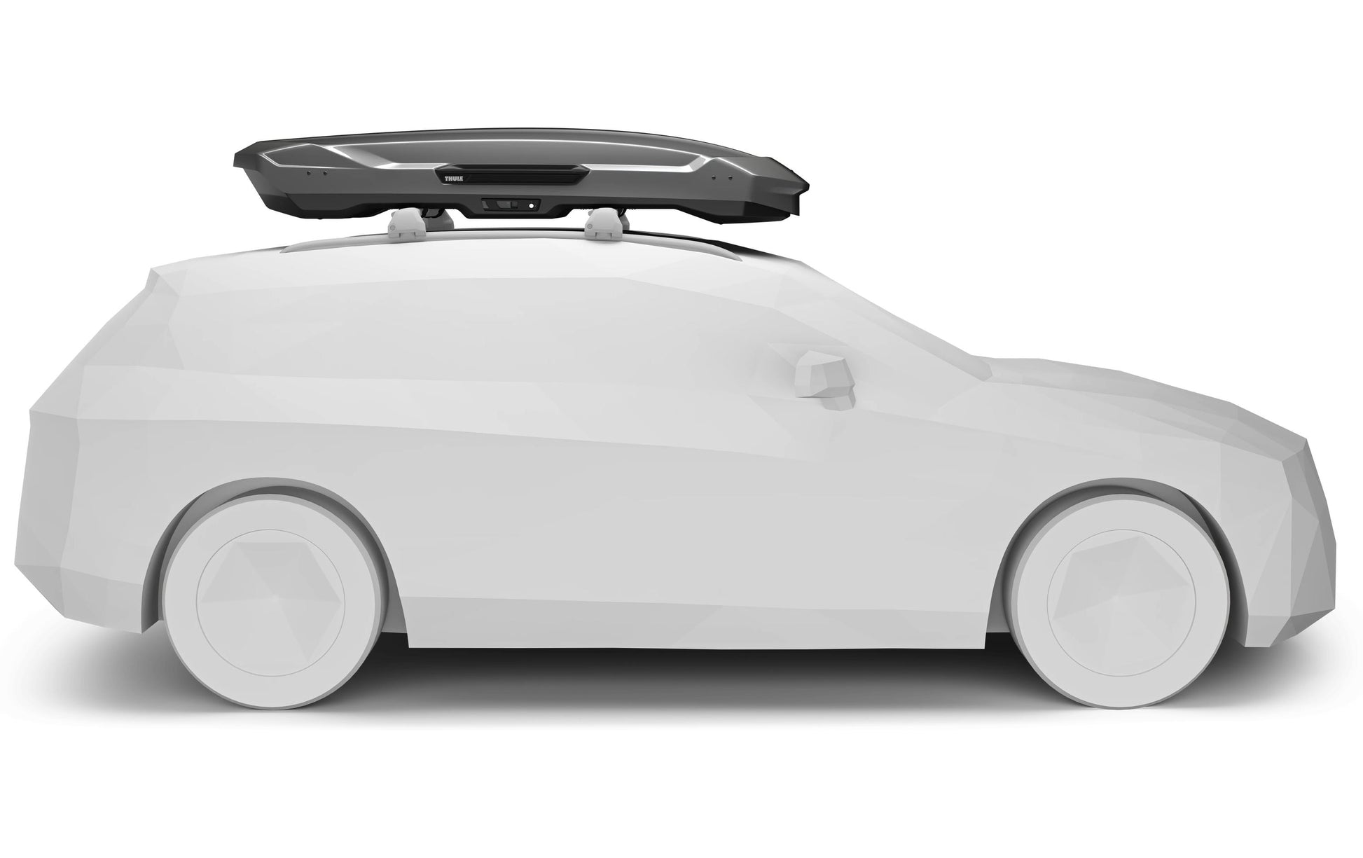 Thule Motion 3 XL low – Dachbox Hartschale, 400 l, 89 × 36 × 216 cm, Grau
