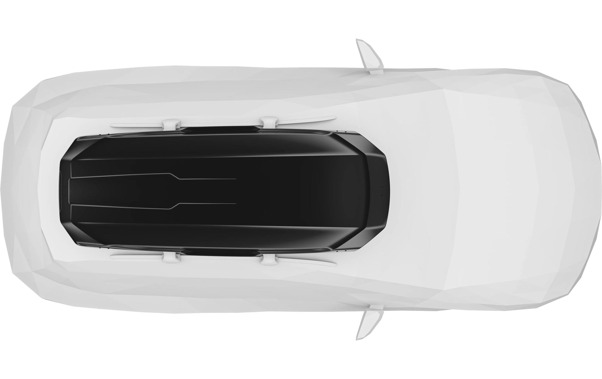 Thule Dachbox Motion 3 XXL Low – bis 75 kg, 450 l, 232 × 92 × 37 cm – schwarz glänzend