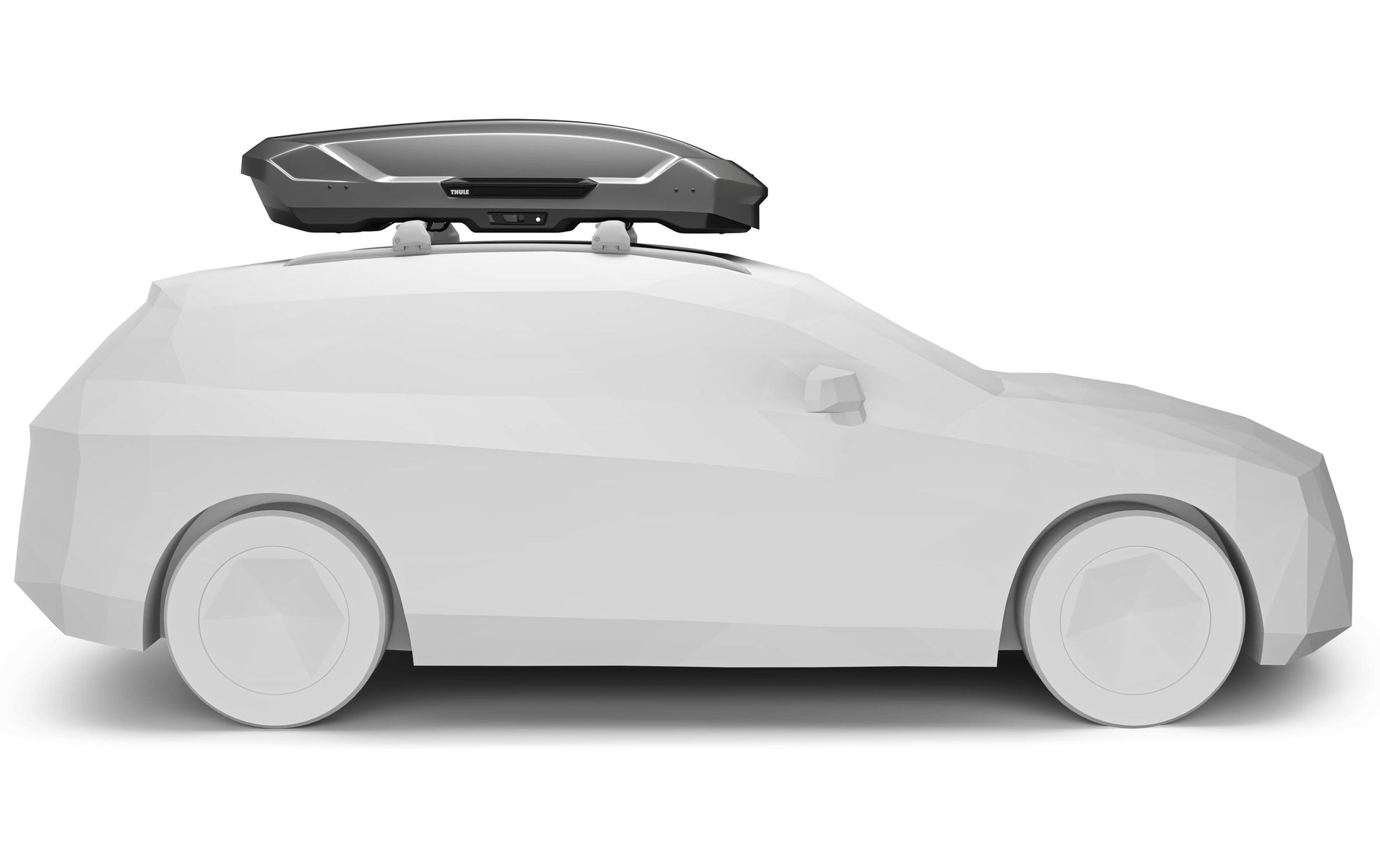 Thule Harte Dachbox Motion 3 L – 450 l, bis 75 kg, mit Schloss, für Ein-Schlüsselsystem – Titan