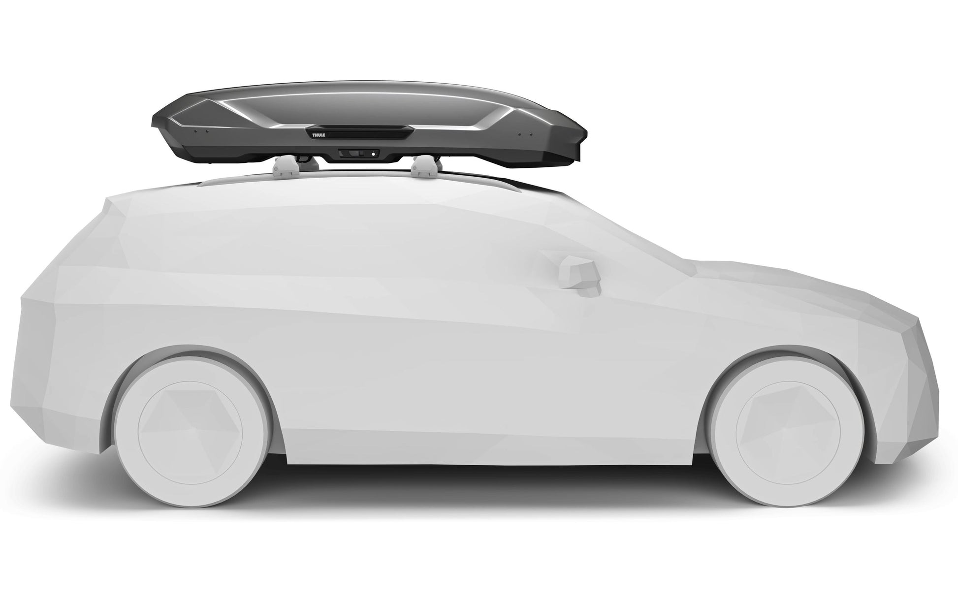 Thule Dachbox Motion 3 XXL – 600 l, bis 75 kg, 92 × 46 × 232 cm – Titan