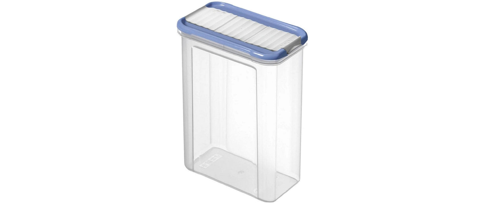 Rotho DOMINO – Streudose 1,5 l, mit Skala, Polypropylen (PP), Blau/Transparent