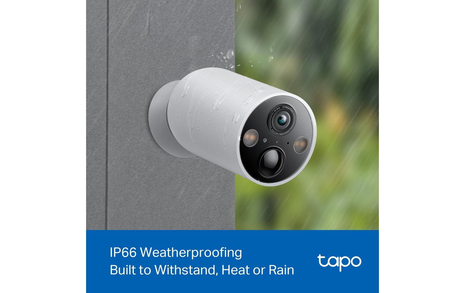 TP-Link Tapo C425 Wildkamera – 4 MP, Reichweite 15 m, IP66, Weiss, 4er-Pack
