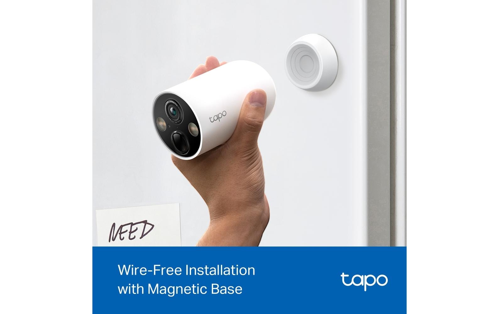 TP-Link Tapo C425 Sicherheitskamera – 4 MP, Nachtsicht 15 m, IP66, Weiss