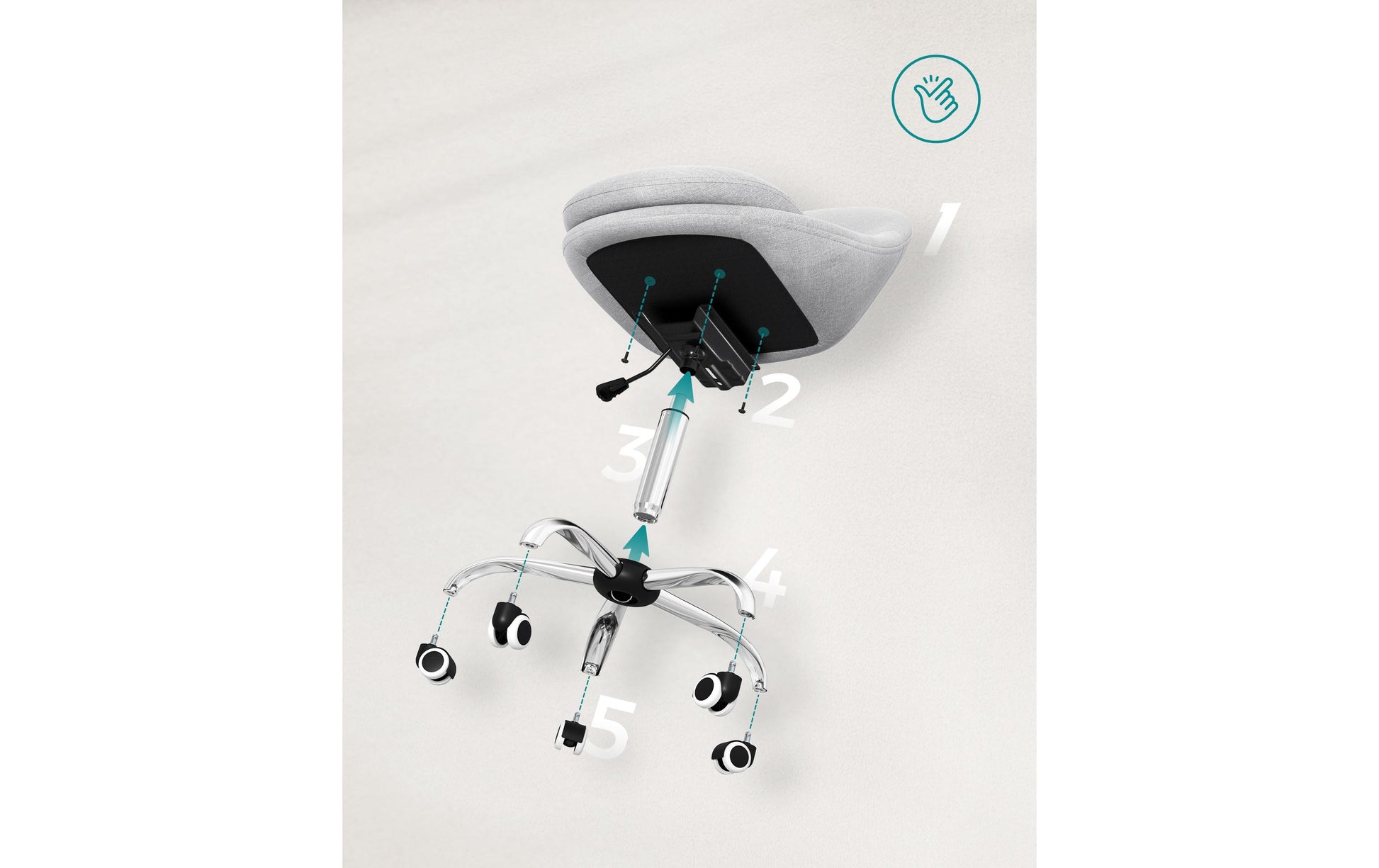 Songmics Bürostuhl – 110 kg, grau
