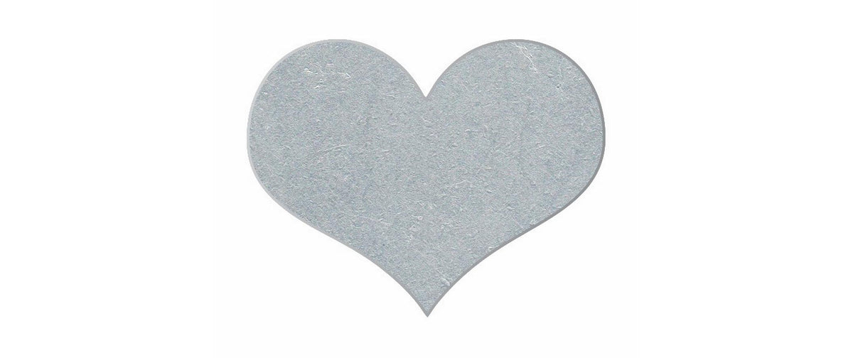 d-c-table Tischtuchbeschwerer Herz – Grau – 11 × 20 cm – Metall – 4 Stk