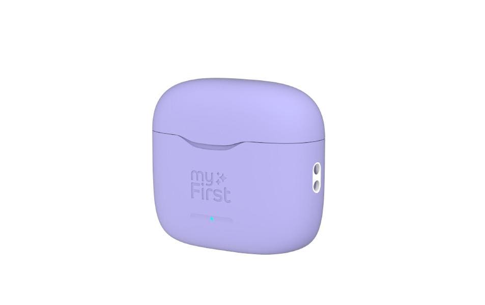 myFirst CareBuds Kinderkopfhörer – In-Ear, USB-C, IPX4, Blau/Pink/Violett/Weiss