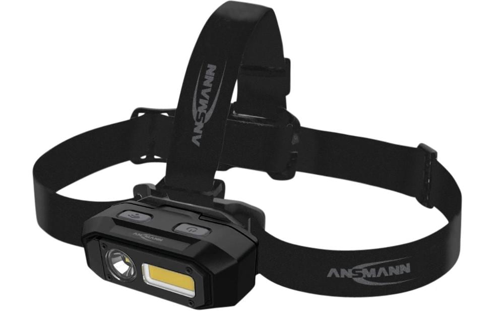 Ansmann Stirnlampe HD800RS – 800 lm, 80 m, Laufzeit 6–10 h – Schwarz