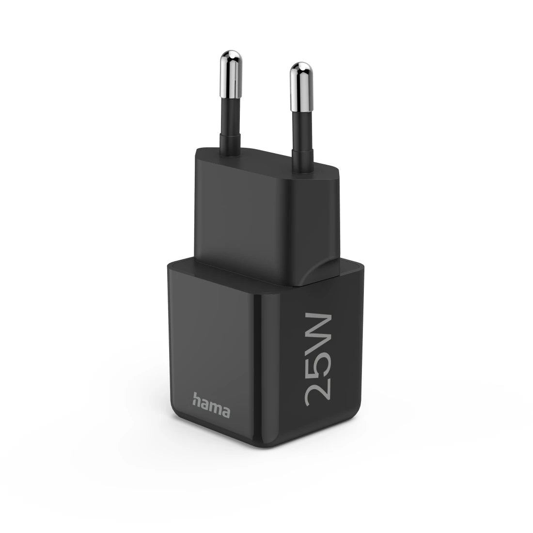 Hama 00201985 USB-Ladegerät 25 W – USB-C×1 – PD 3.0, QC 3.0 – EU-Stecker (Typ C) – Schwarz