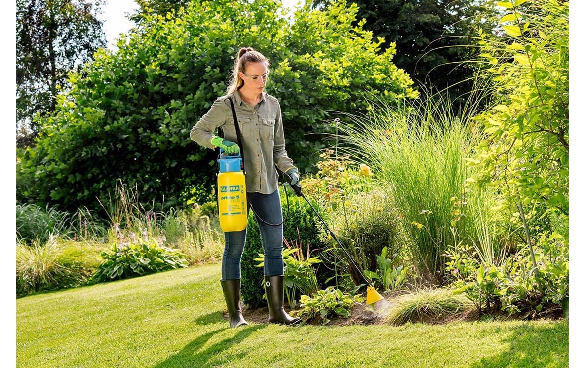 GLORIA Drucksprüher Prima 5 PLUS – 5 l – Blau, Gelb – Kunststoff