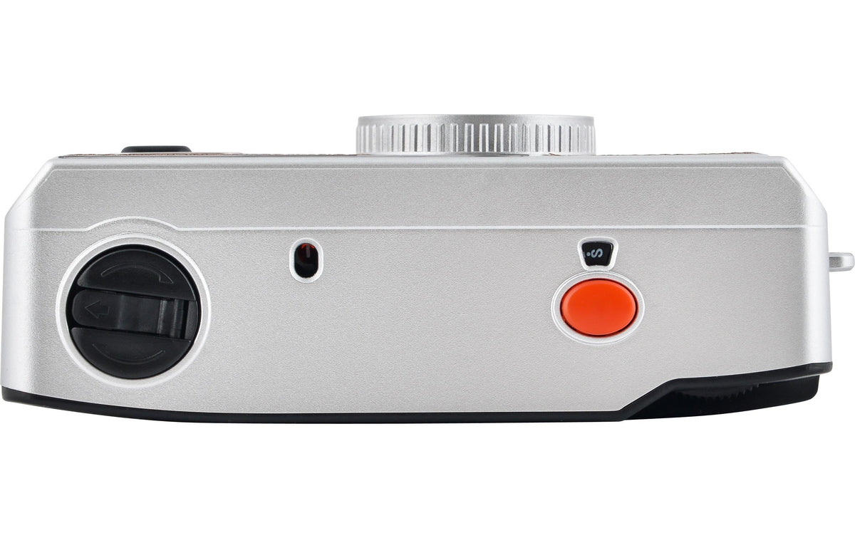 AgfaPhoto 603001 – Kompakt-Filmkamera, 35 mm, 32 mm, f/9, eingebauter Blitz, Rot