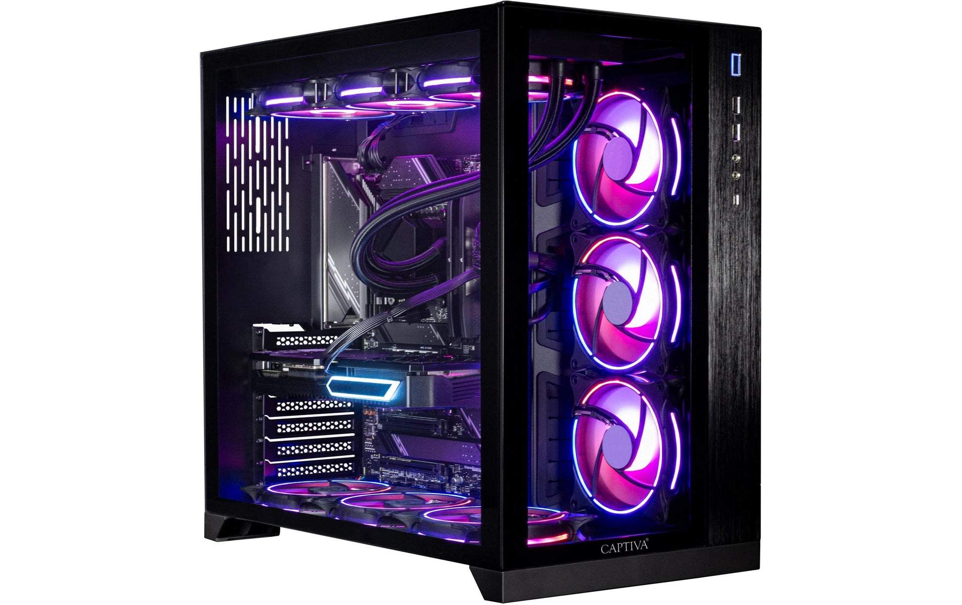 Captiva Tower – AMD Ryzen 9 9950X, 64 GB RAM, 2 TB SSD, NVIDIA GeForce RTX 5080 16 GB, Windows 11 Home