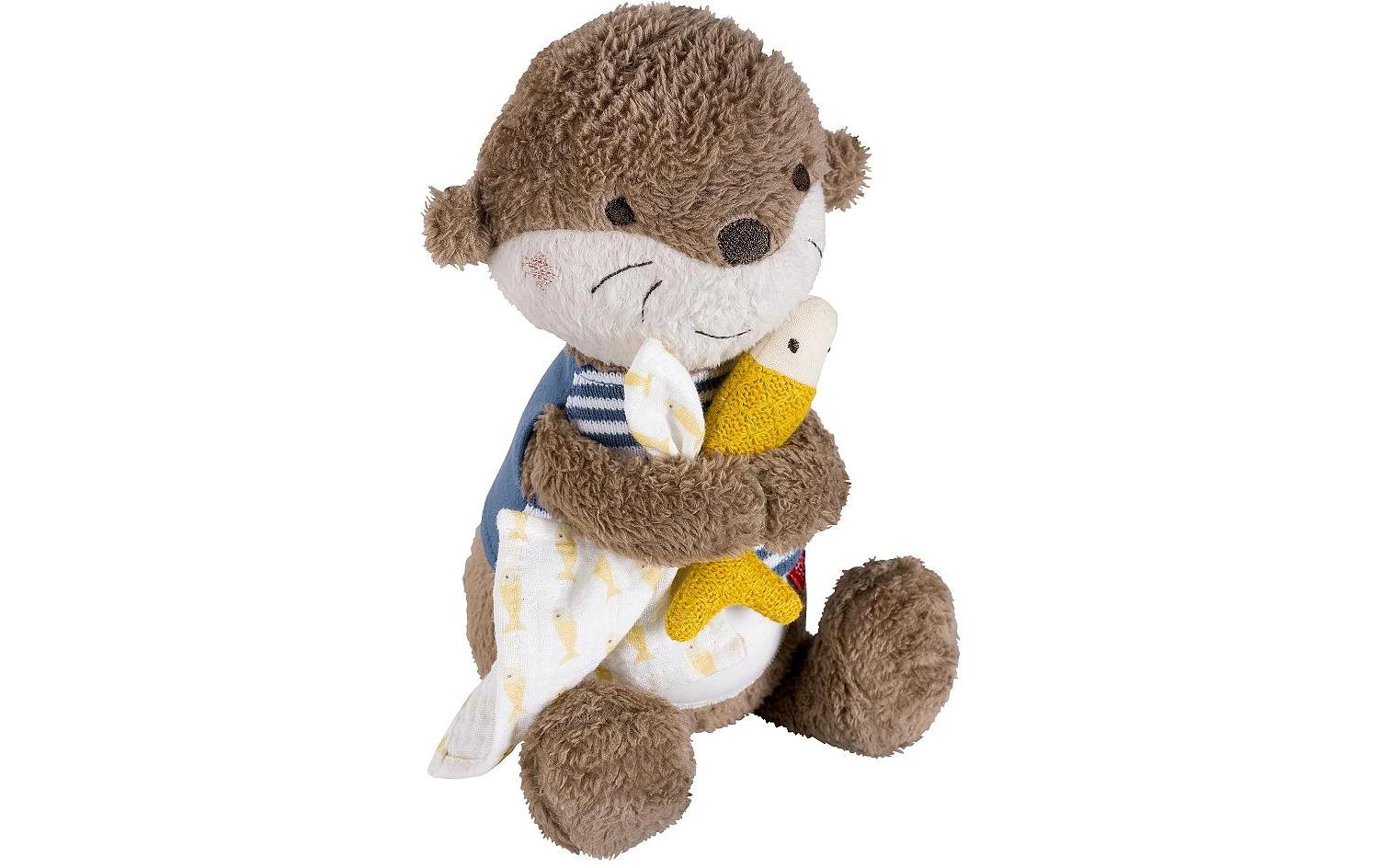 Fehn Nachtlicht Otter Theo – Batteriebetrieben, 27 cm – Mehrfarbig