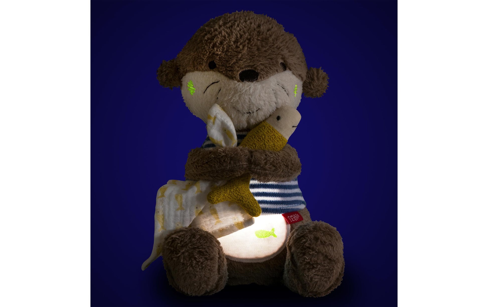 Fehn Nachtlicht Otter Theo – Batteriebetrieben, 27 cm – Mehrfarbig