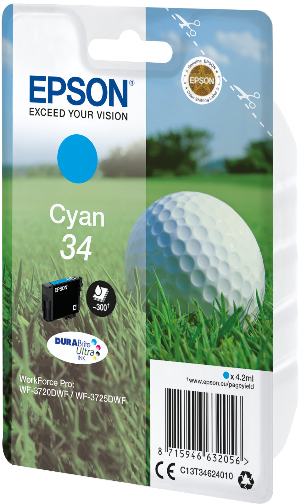 Epson Tintenpatrone 34, cyan