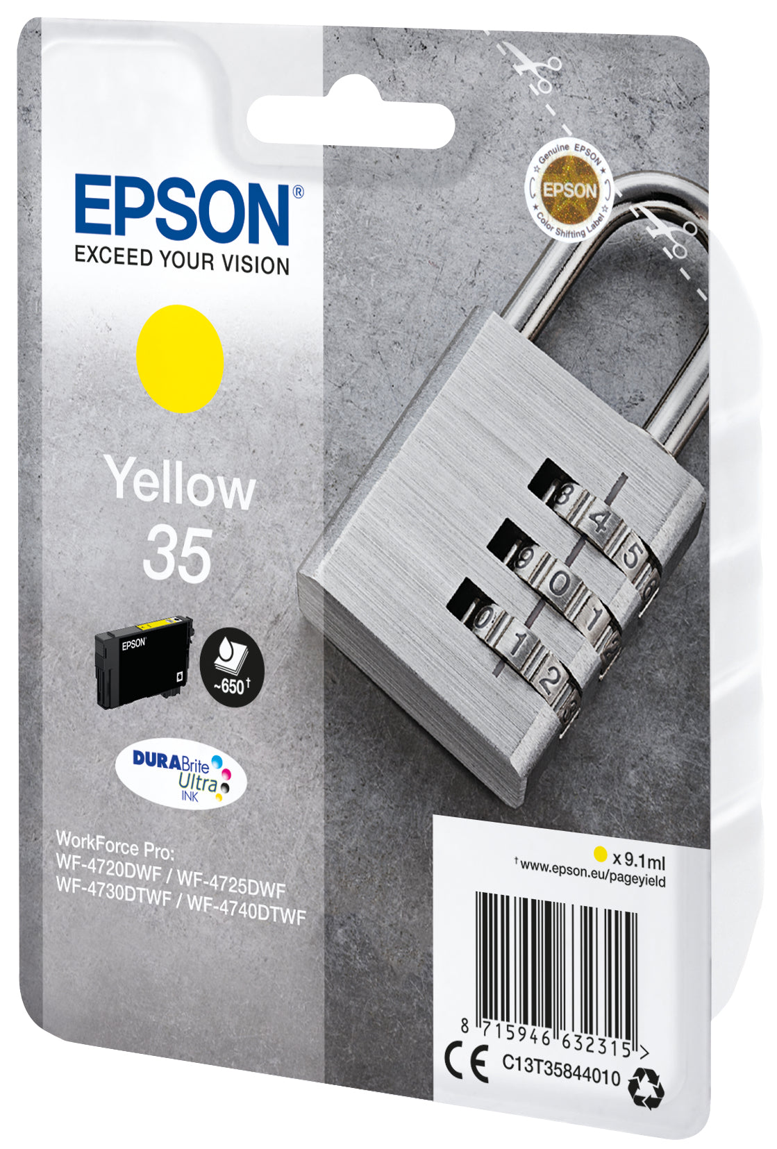 Epson Tintenpatrone 35, Gelb, 9,1 ml