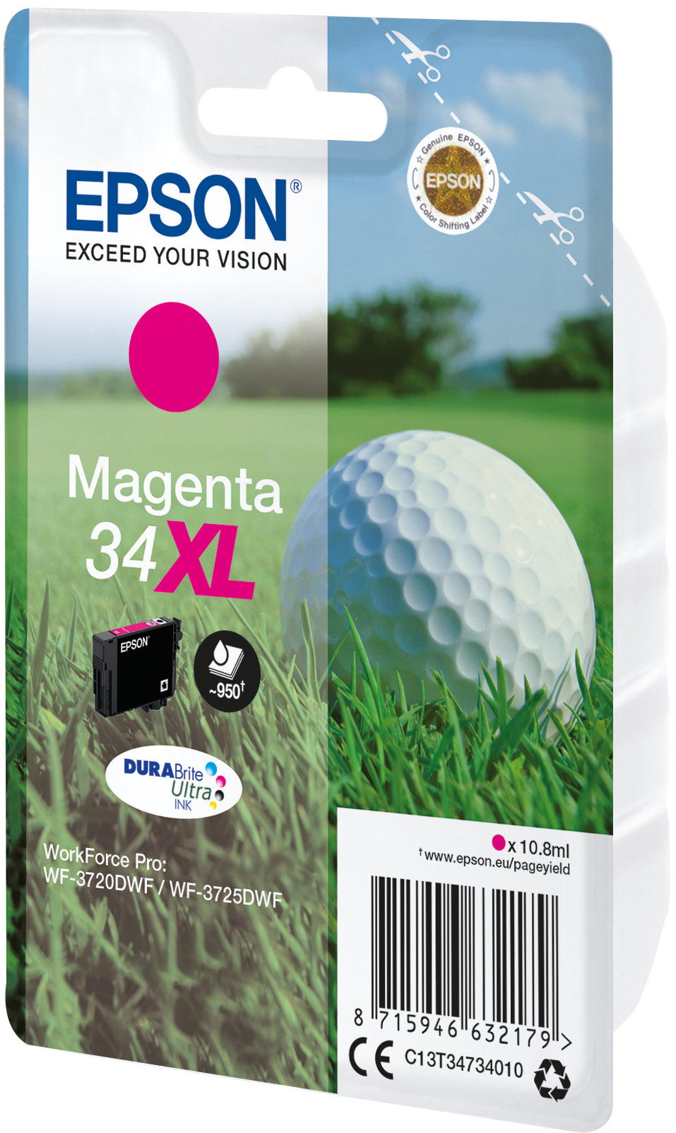 Epson Tintenpatrone 34XL, Magenta, 950 Seiten