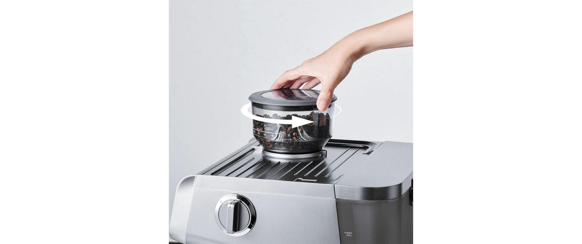 Polti COFFEA G50S Espressomaschine (Siebträger) – 15 bar, 2,8 l, Milchschaumdüse, Silber/Schwarz