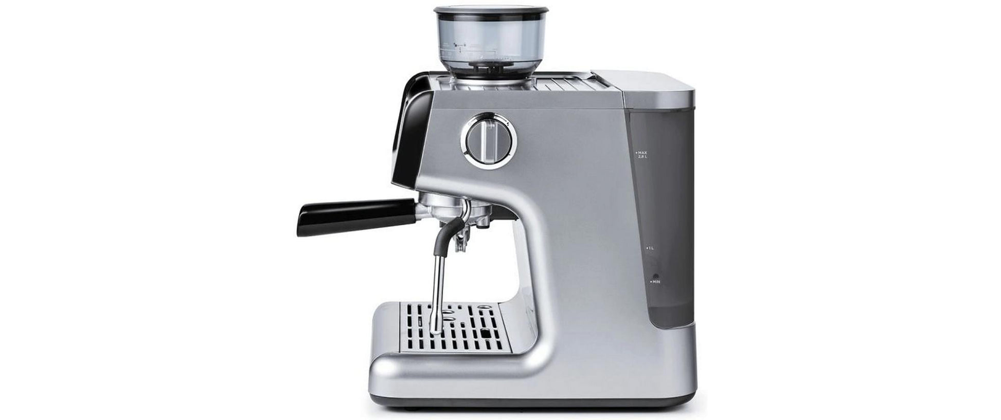 Polti COFFEA G50S Espressomaschine (Siebträger) – 15 bar, 2,8 l, Milchschaumdüse, Silber/Schwarz