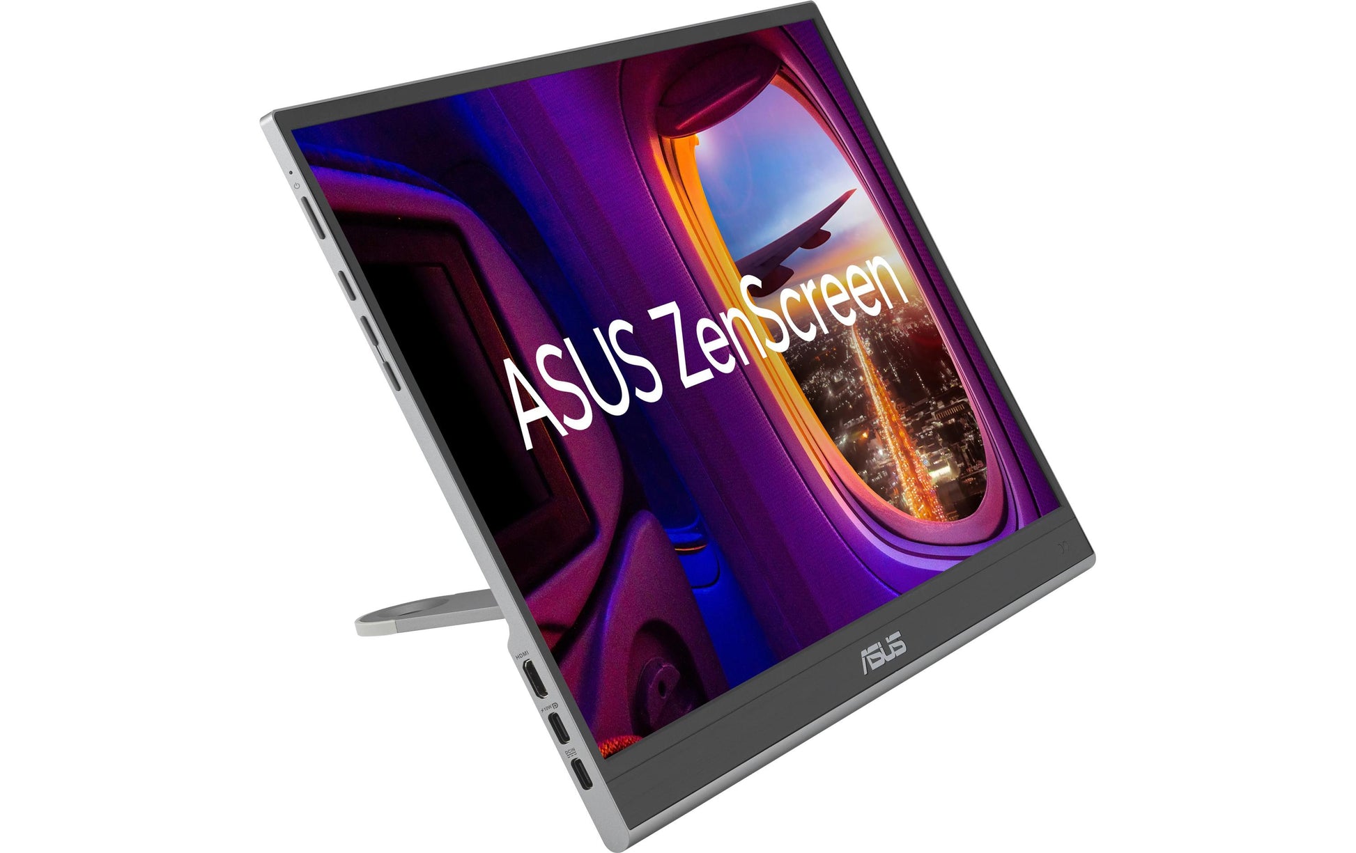 ASUS Zenscreen MQ16AHE – Portabler Monitor, 15,6", 1920 × 1080 (Full HD), OLED, Silber