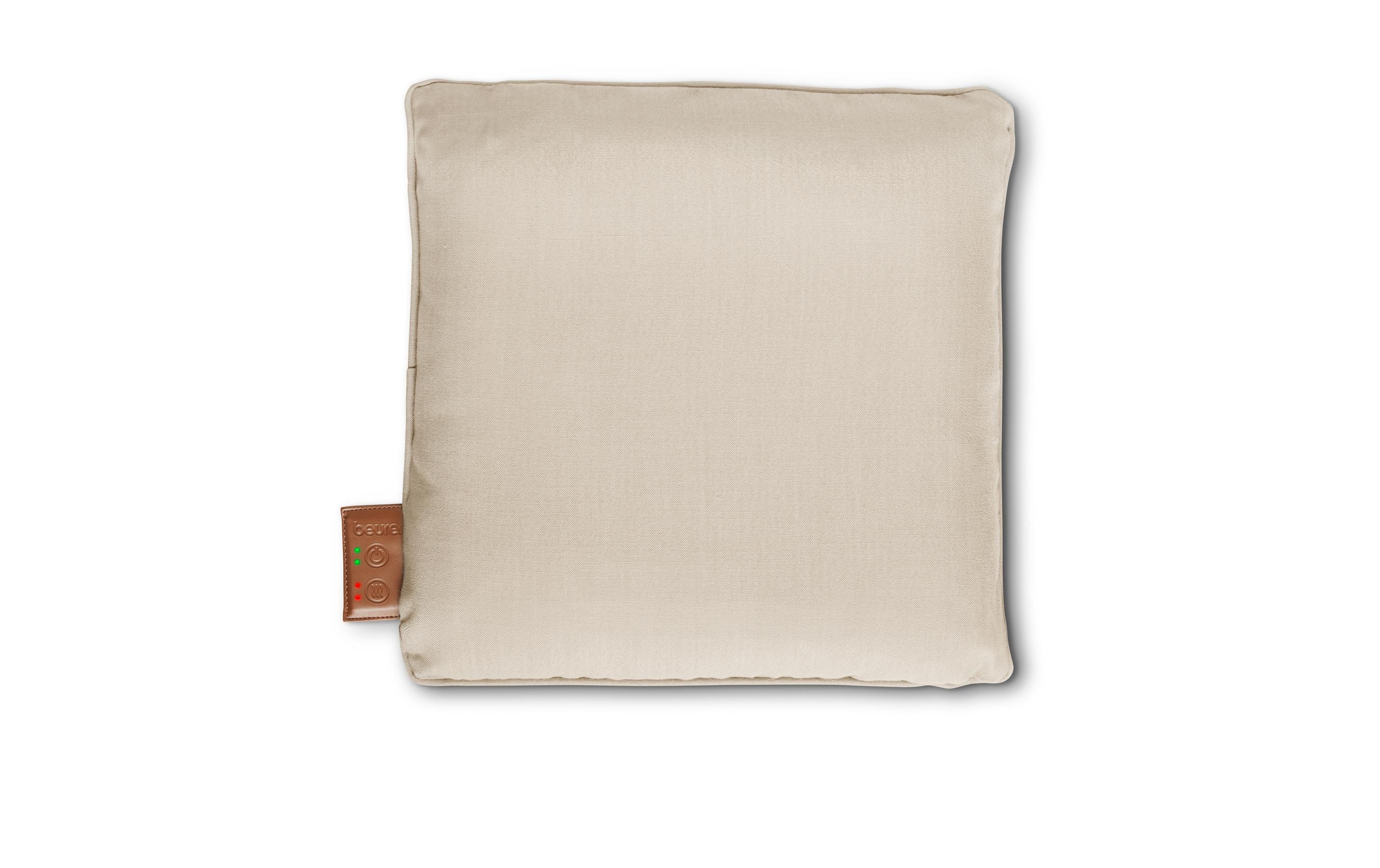 Beurer MG 139 – Massagekissen, Shiatsu, mit Wärme, Akkubetrieben, 40×40×11 cm, Beige