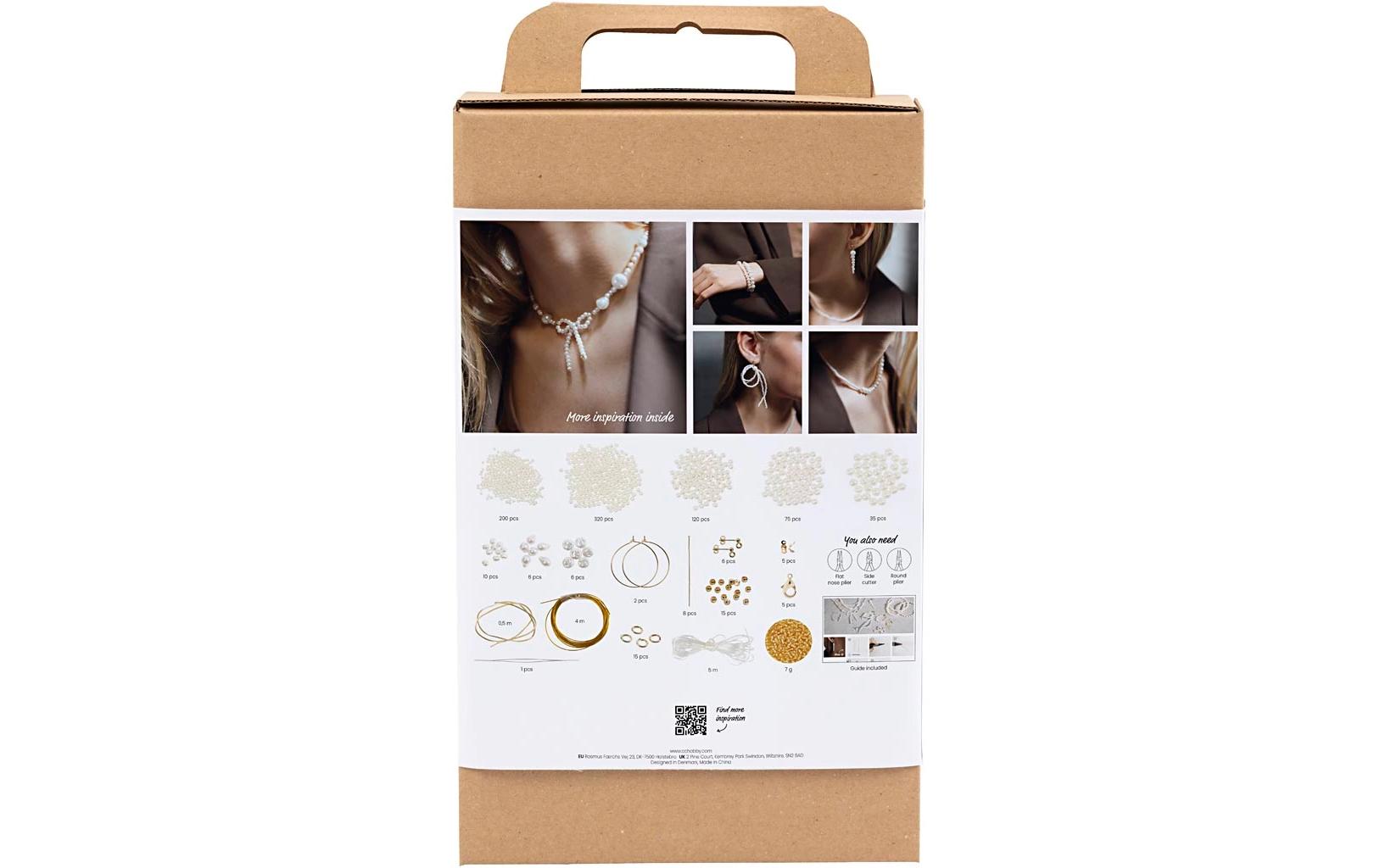 Creativ Company Schmuck-Bastelset – 850-teilig – Inkl. Perlen & Schmuckzubehör – Mehrfarbig
